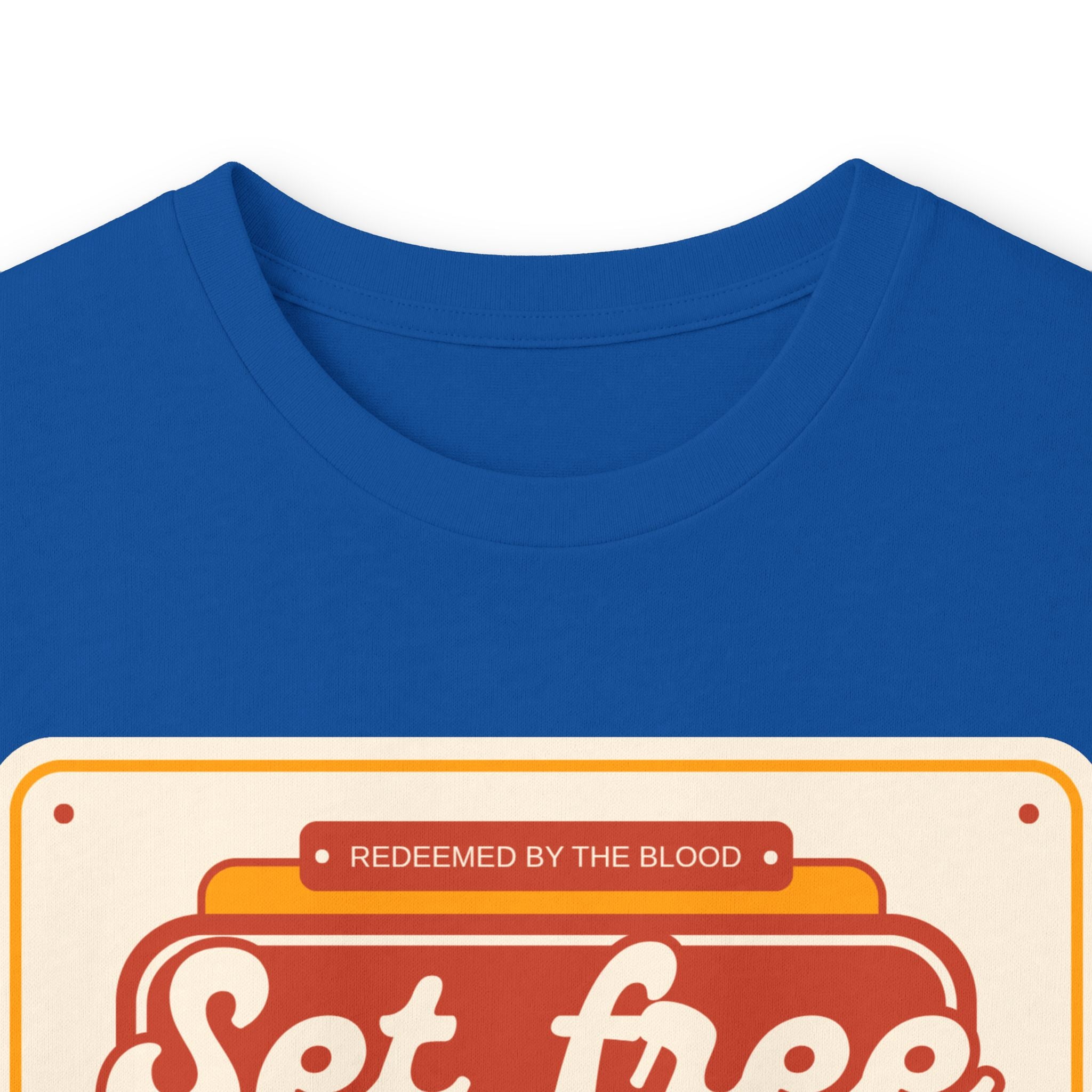 Men's 'Set free indeed' - Ultra Cotton Long Sleeve Tee