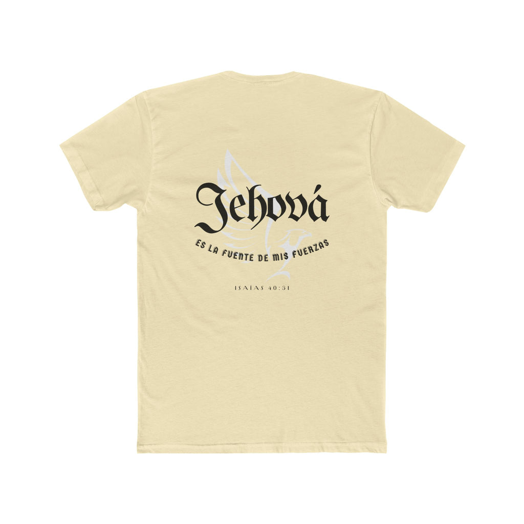 Isaías 40:31 Camisa para hombres — "Jehová es la fuente de mis fuerzas" Christian Faith T‑Shirt