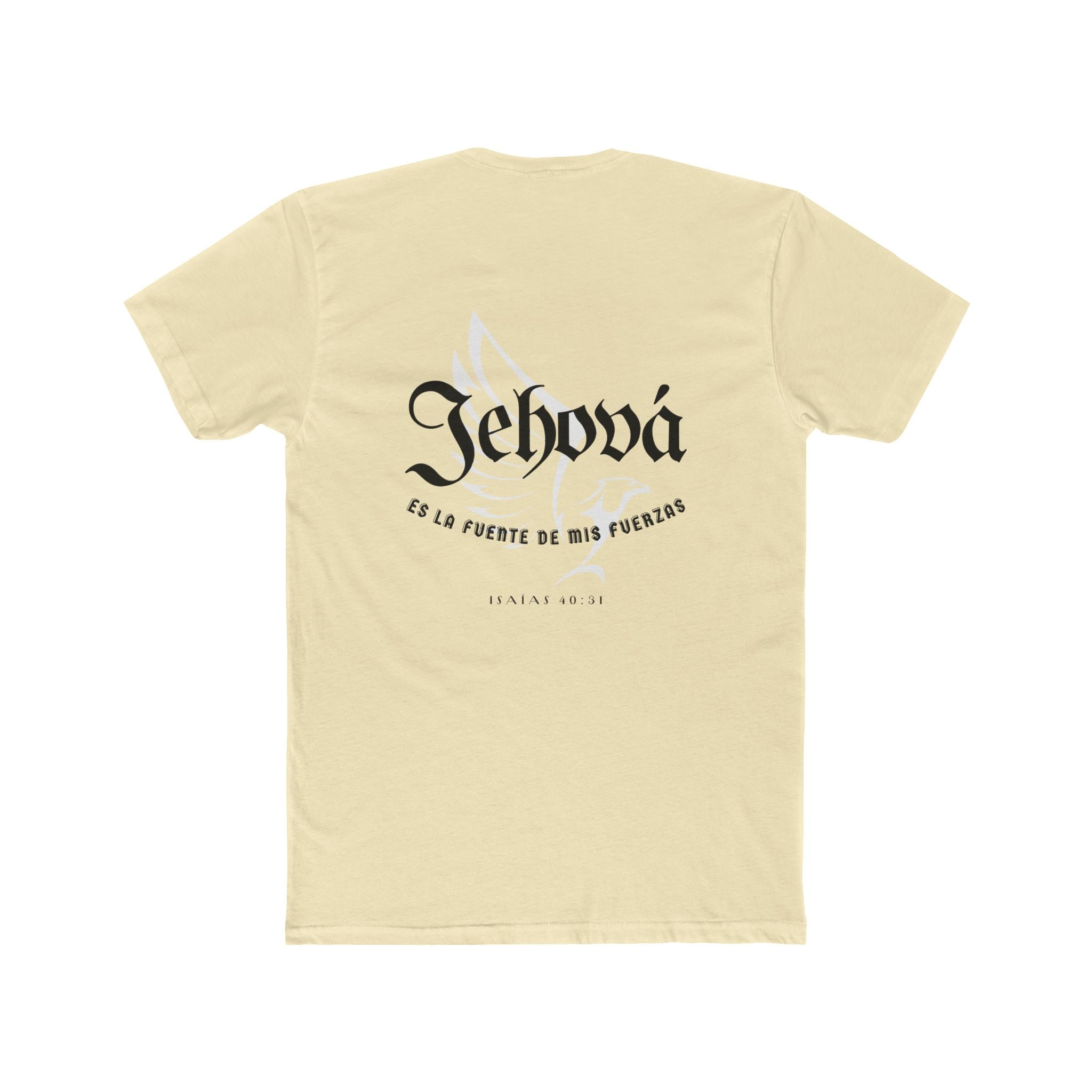 Isaías 40:31 Camisa para hombres — "Jehová es la fuente de mis fuerzas" Christian Faith T‑Shirt