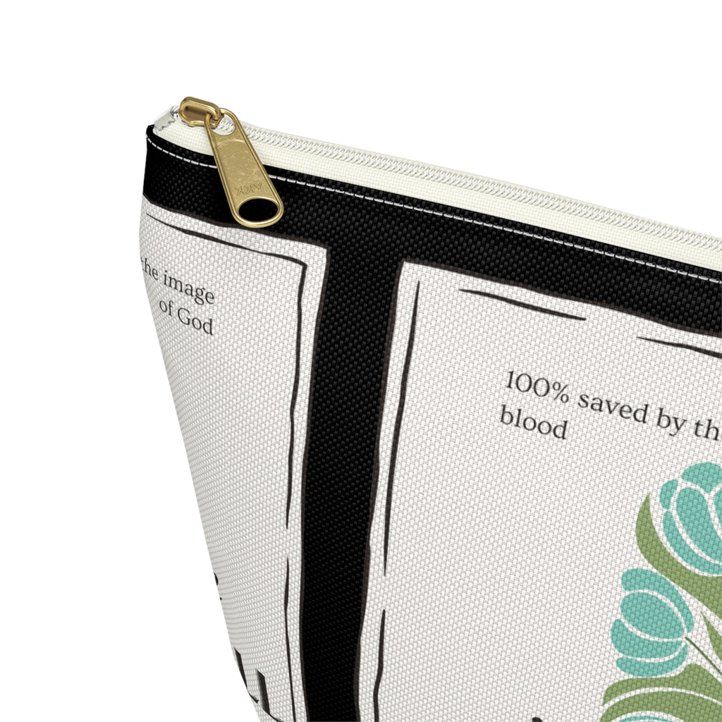 Inspirational Accessory Pouch — "In the Storm I Will Testify Still" Faith Women's Bag