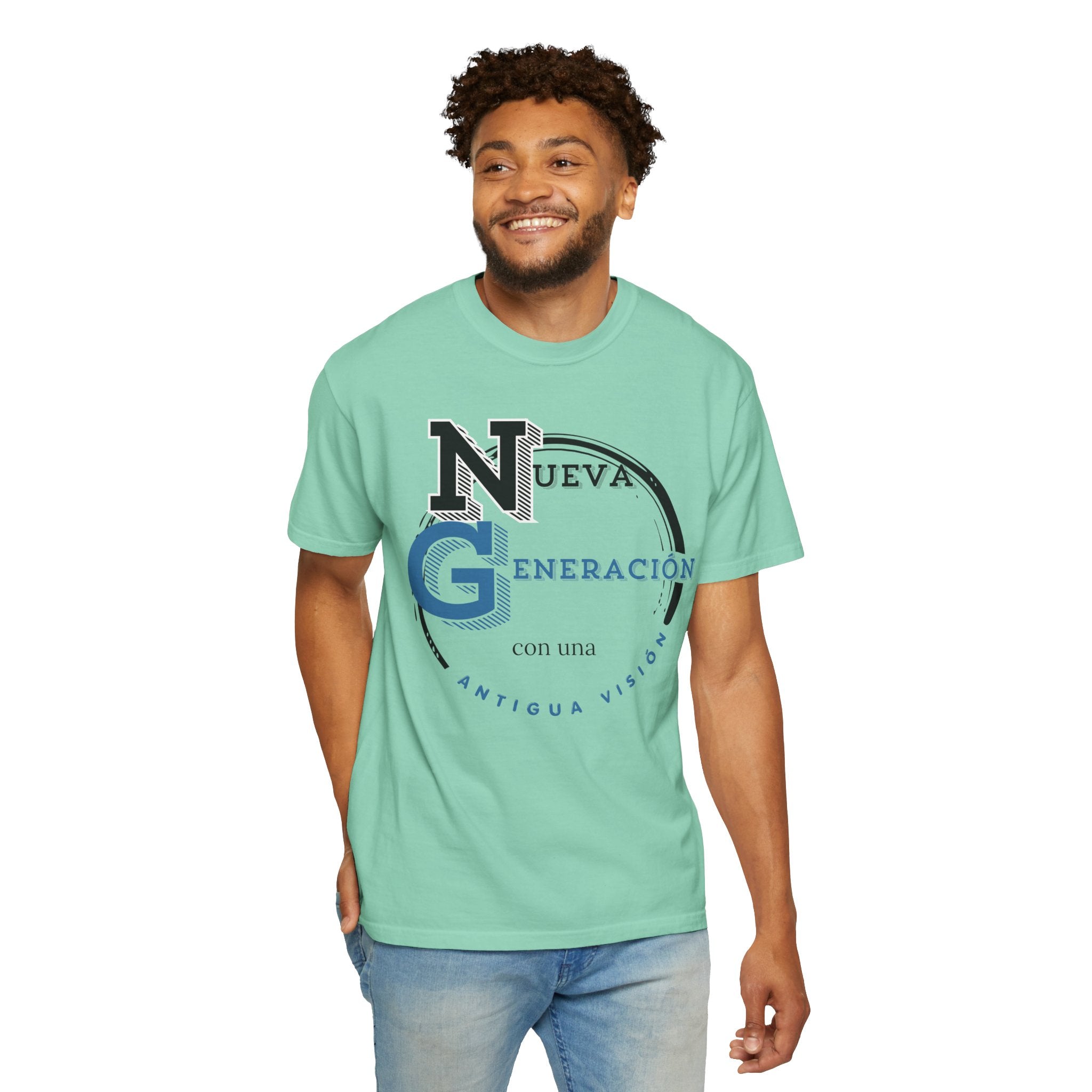 Romanos 1:16 Camisa de Hombres  — "Nueva Generación" Faith T‑Shirt
