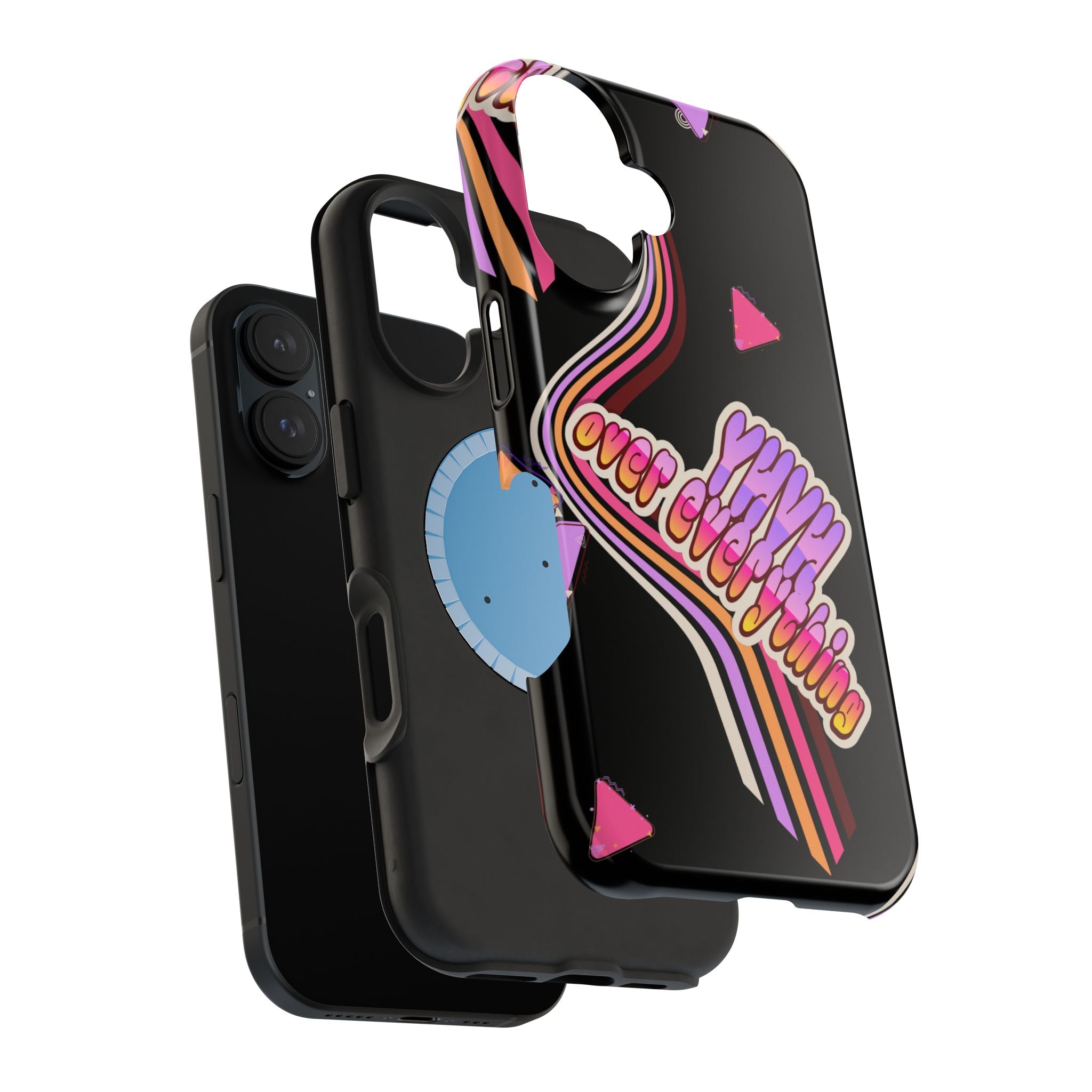 Retro 'YHVH over everything' Magnetic Phone Case — Impact-Resistant Protective Cover