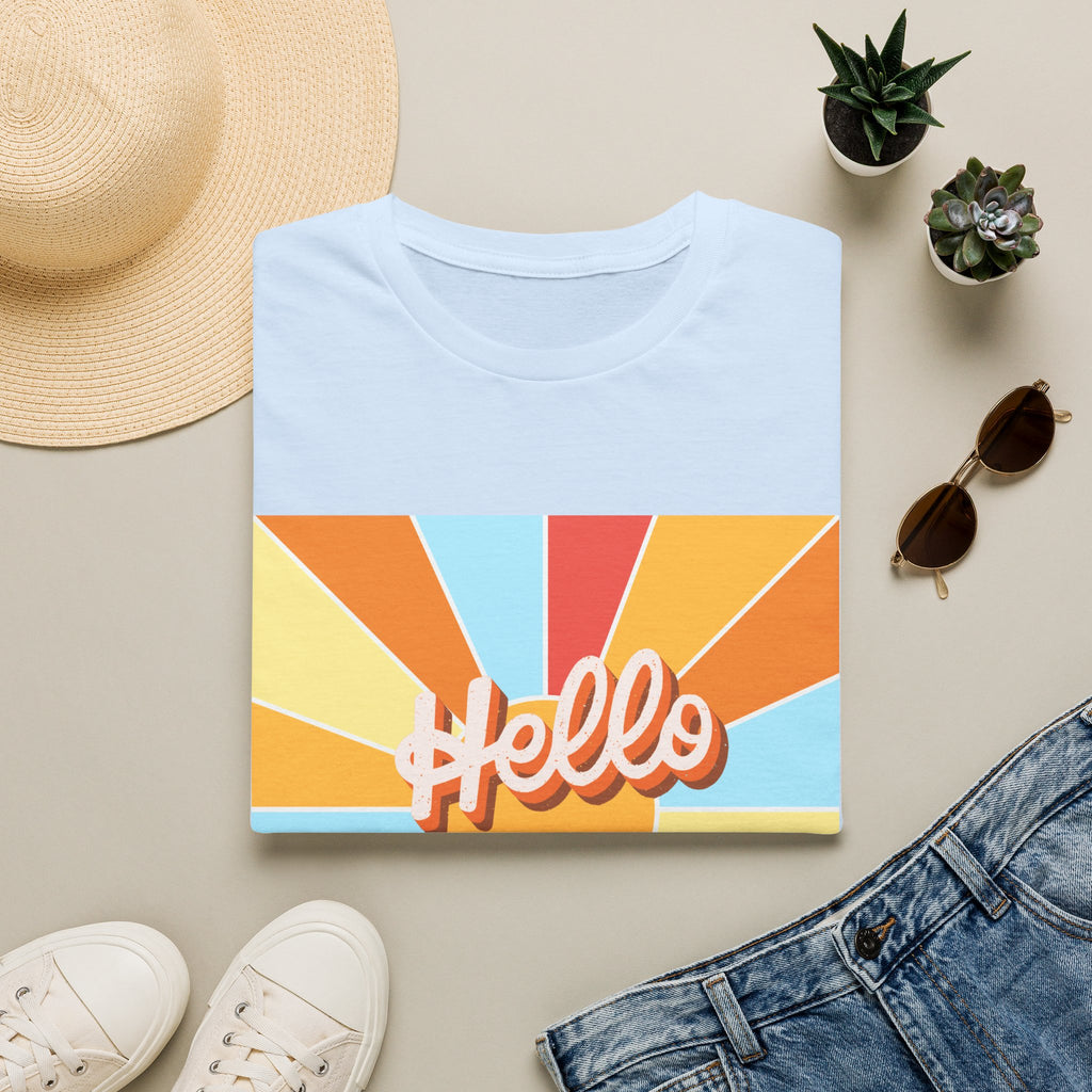 Men's Hello New Me Retro Tee — BACK: 2 Corinthians 5:17