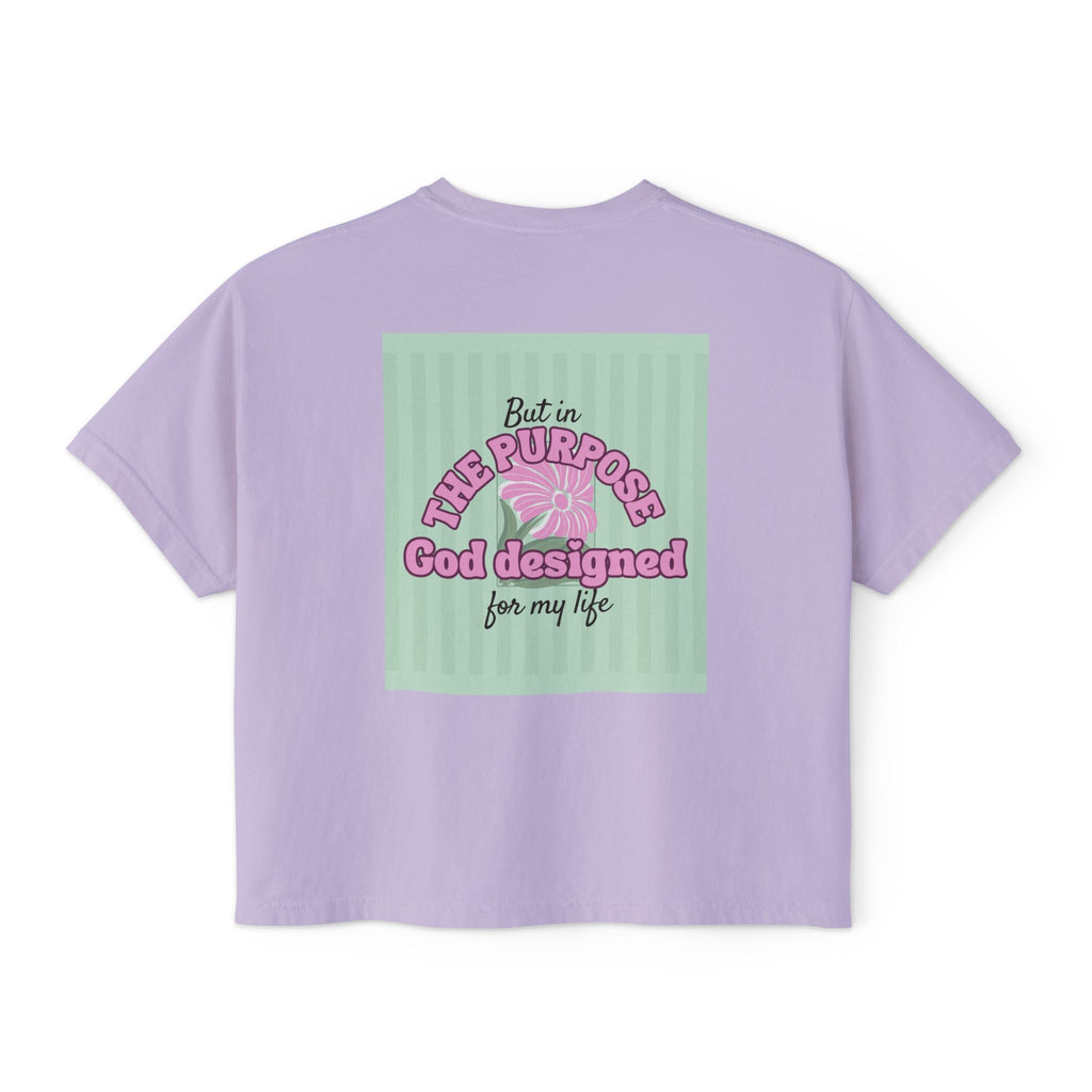 Women’s Retro Boxy Tee — 'My place is not in what this world can give me, But in the purpose God designed for my life'