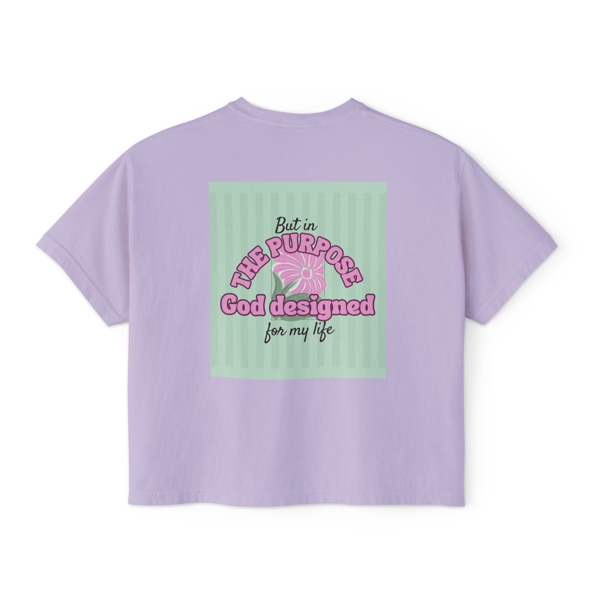 Women’s Retro Boxy Tee — 'My place is not in what this world can give me, But in the purpose God designed for my life'