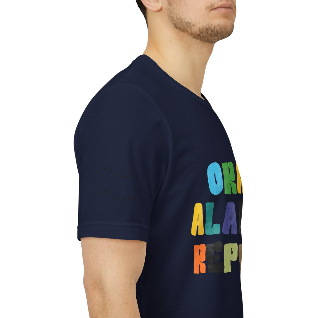 Men's Bilingual "Orar Alabar Repeat" T-Shirt – Camisa de hombres Bilingüe