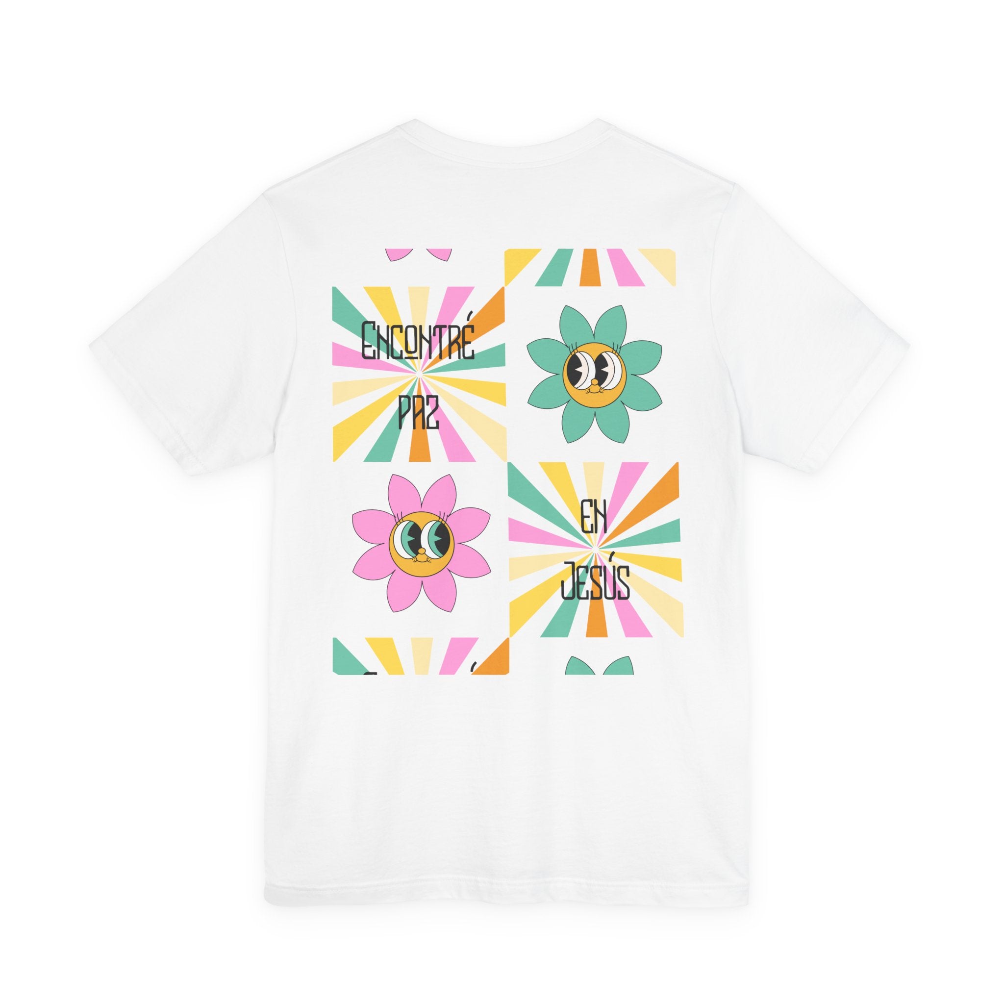 Woman's Spanish "Encontré paz en Jesús"- Camisa Retro Español