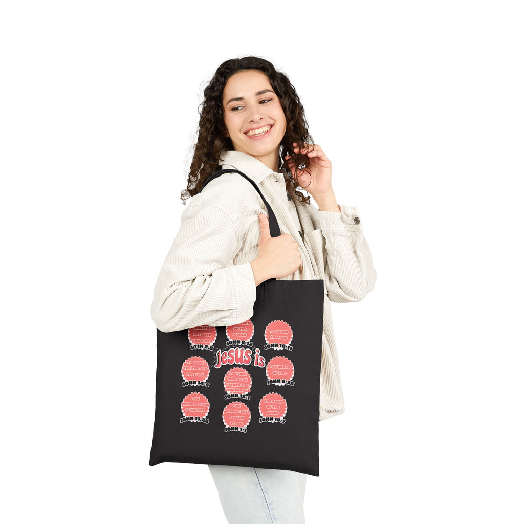 Women's Tote Bag — "Jesus Is" Inspirational Christian Everyday Tote