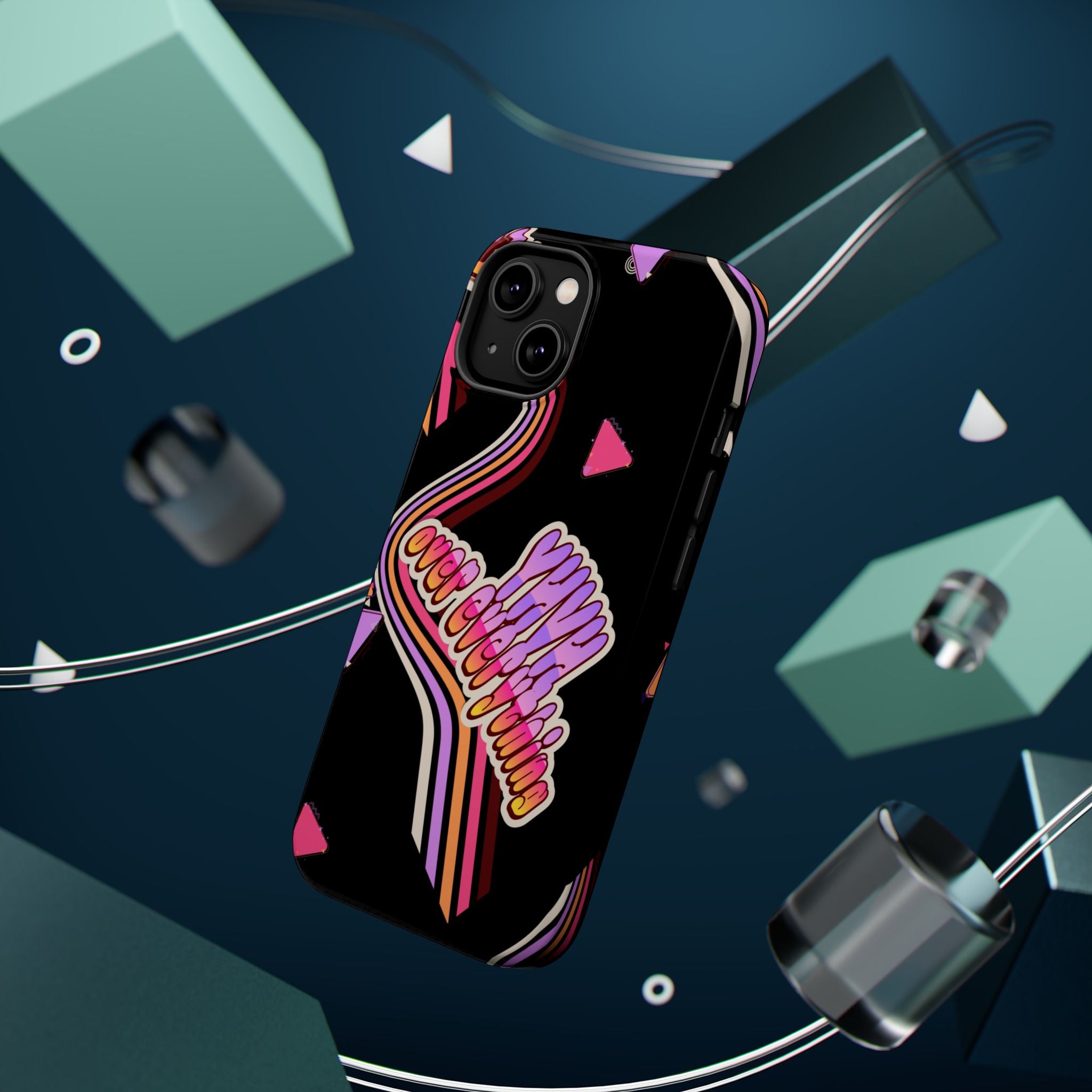Retro 'YHVH over everything' Magnetic Phone Case — Impact-Resistant Protective Cover