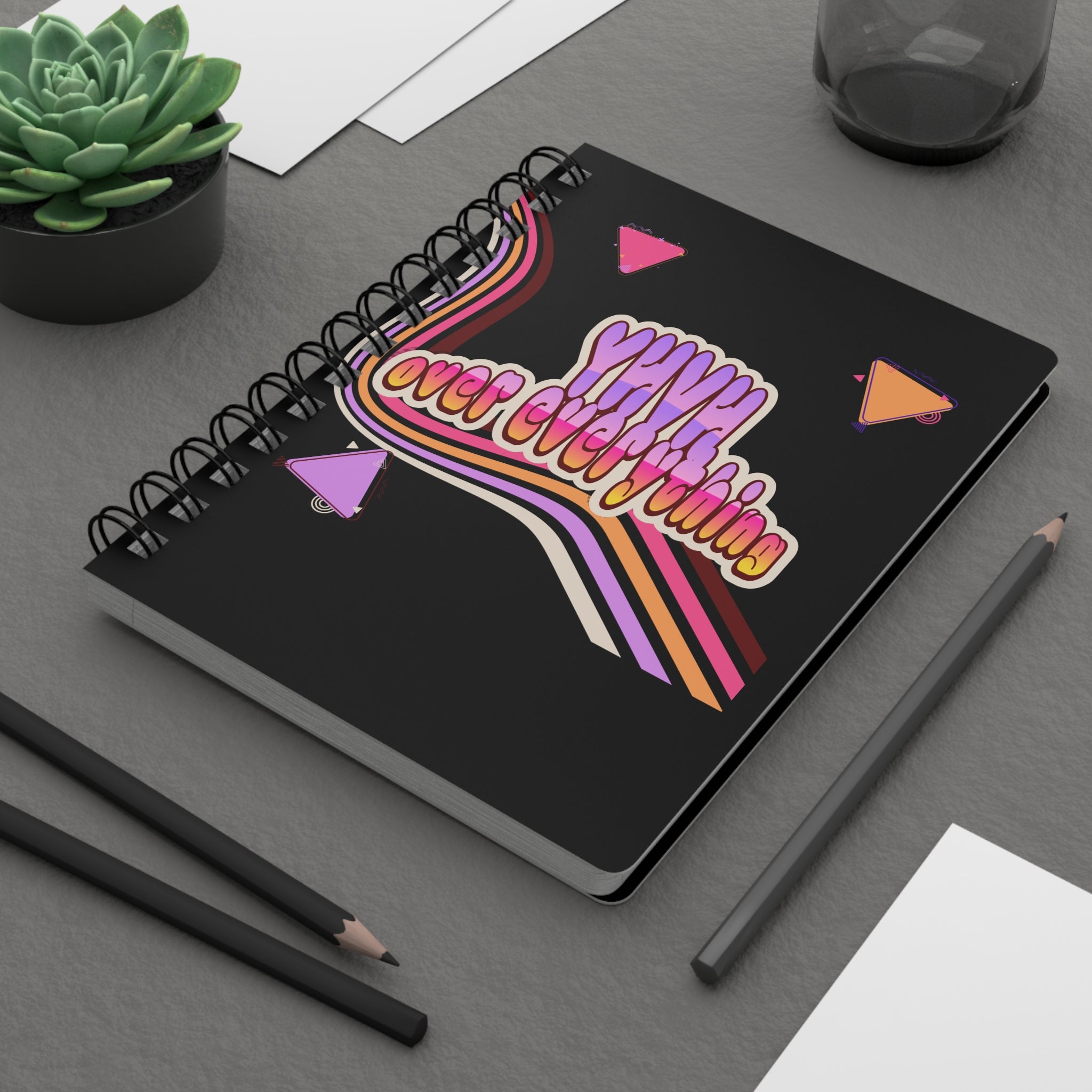 Women's Retro 'YHVH over everything' Spiral Journal