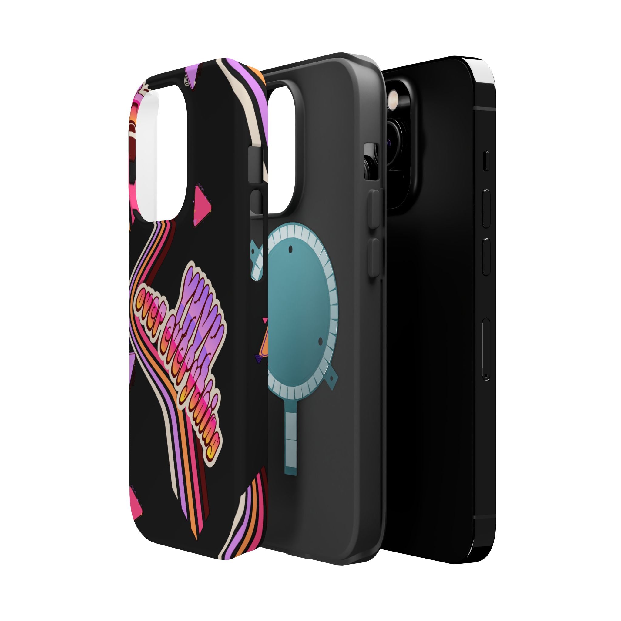 Retro 'YHVH over everything' Magnetic Phone Case — Impact-Resistant Protective Cover