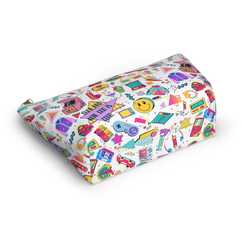 "Then and now God is good" Accessory Pouch — 80's & 90's nostalgia Graphic Bag