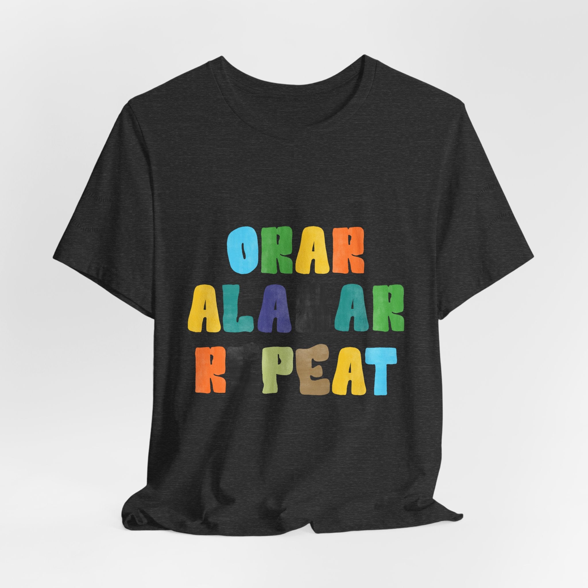 Men's Bilingual "Orar Alabar Repeat" T-Shirt – Camisa de hombres Bilingüe