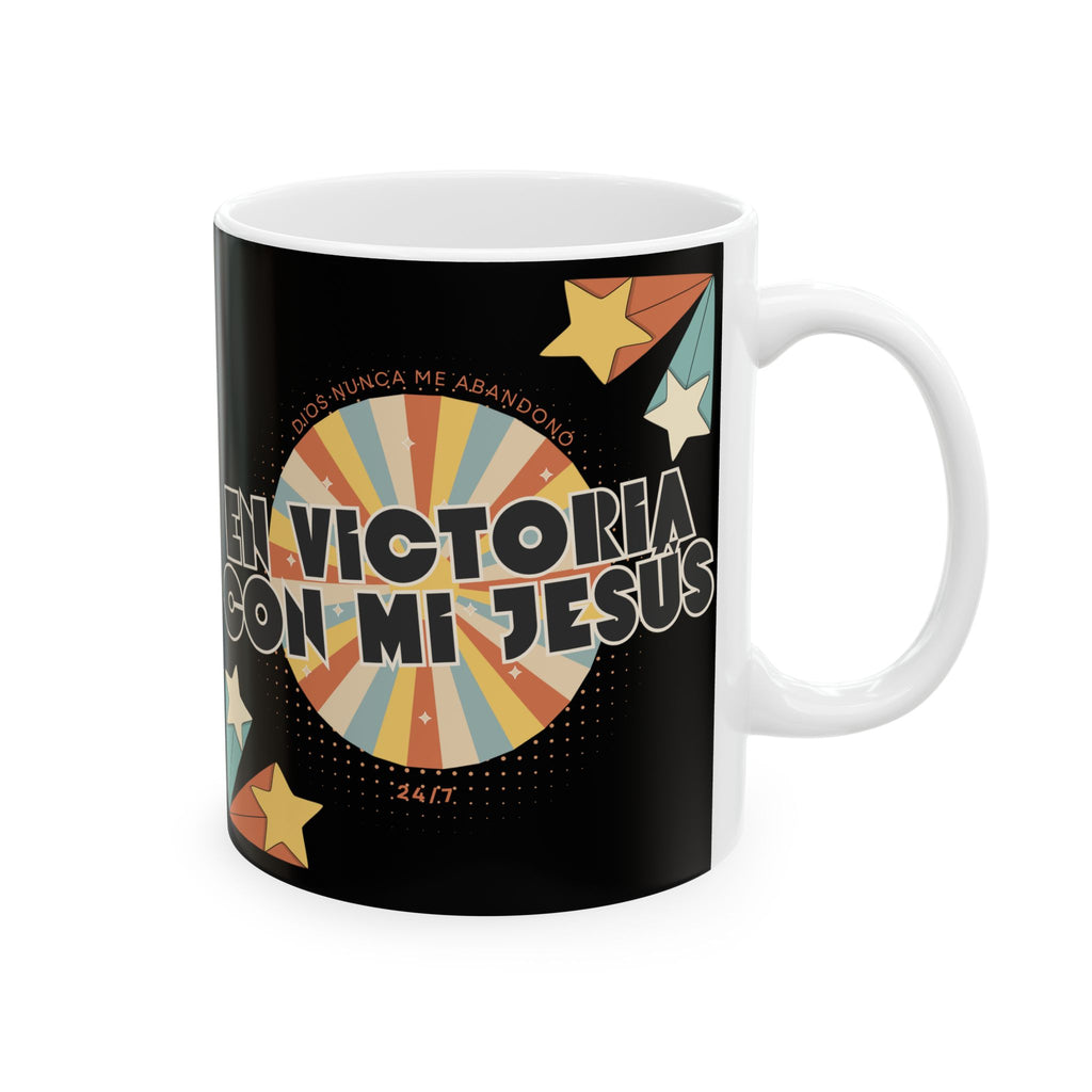 Taza para Café- 'En victoria con mi Jesús' Taza para hombres
