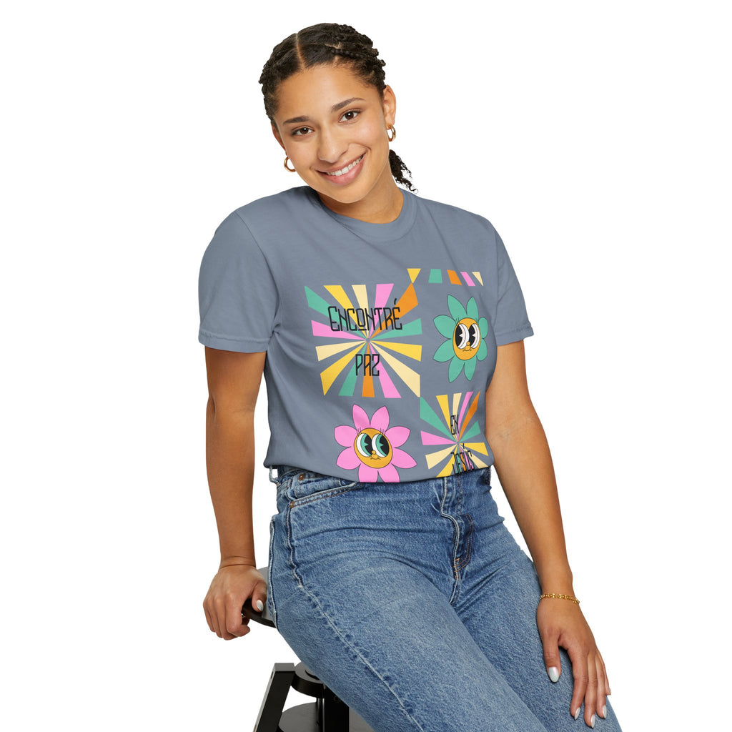 Woman's Spanish "Encontré paz en Jesús"- Camisa Retro Español