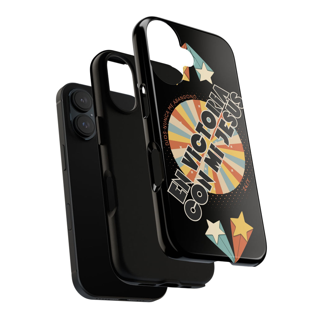 'En Victoria Con Jesús' Retro Protección de telefono