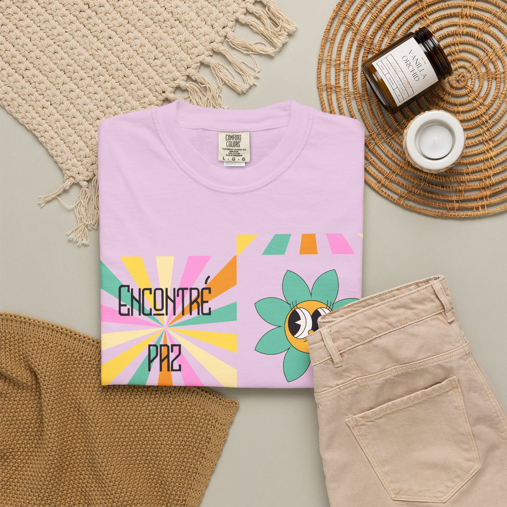 Woman's Spanish "Encontré paz en Jesús"- Camisa Retro Español