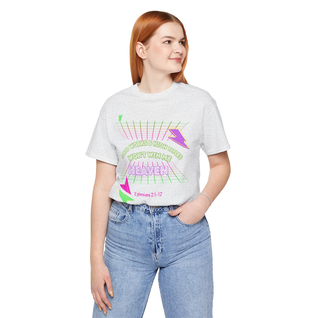 Woman's "Good works" Retro Tee— Ephesians 2:1-12 Retro Christian T-Shirt