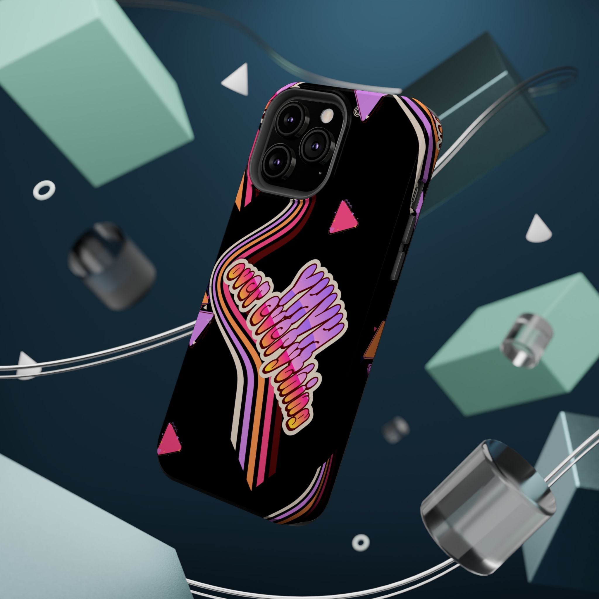 Retro 'YHVH over everything' Magnetic Phone Case — Impact-Resistant Protective Cover