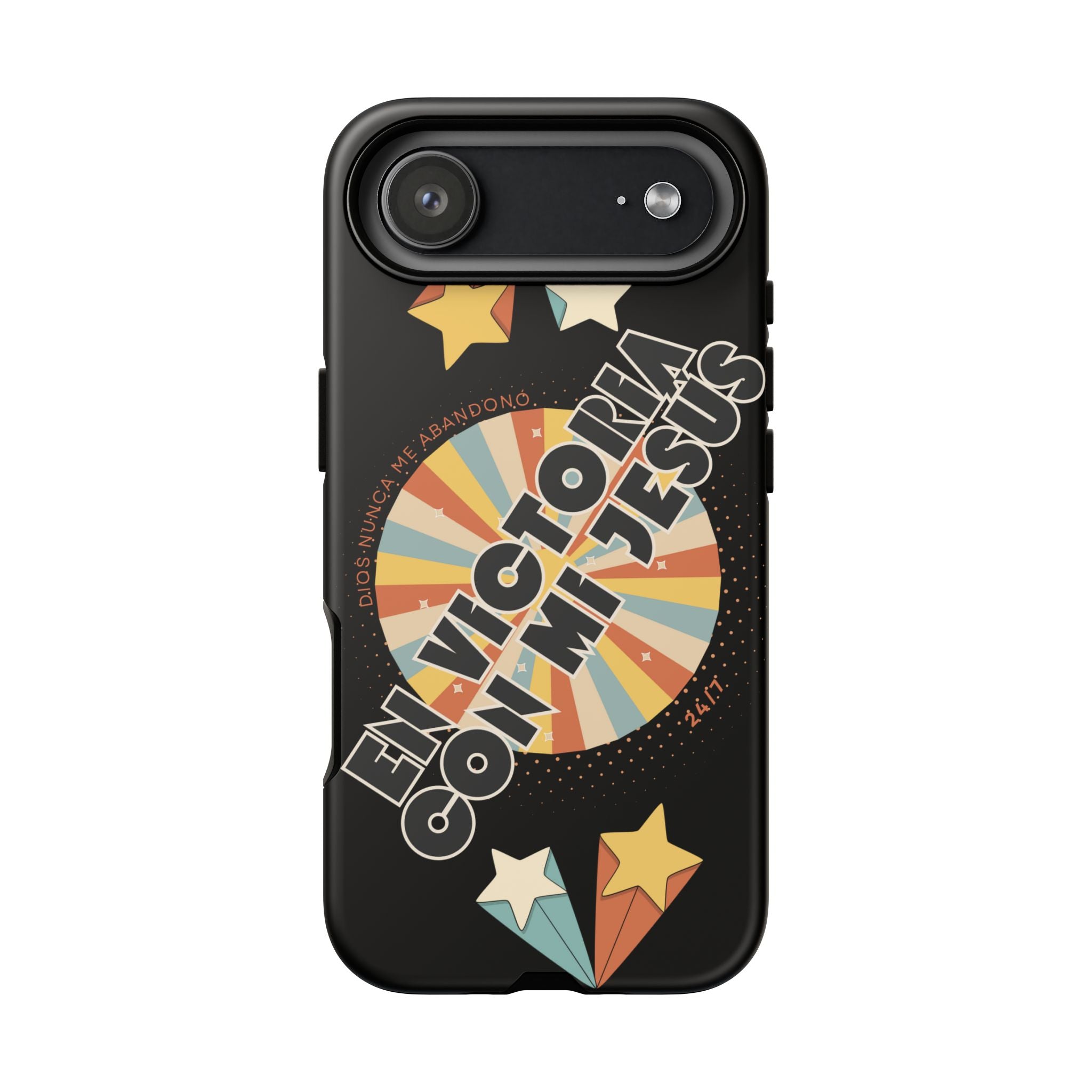 'En Victoria Con Jesús' Retro Protección de telefono