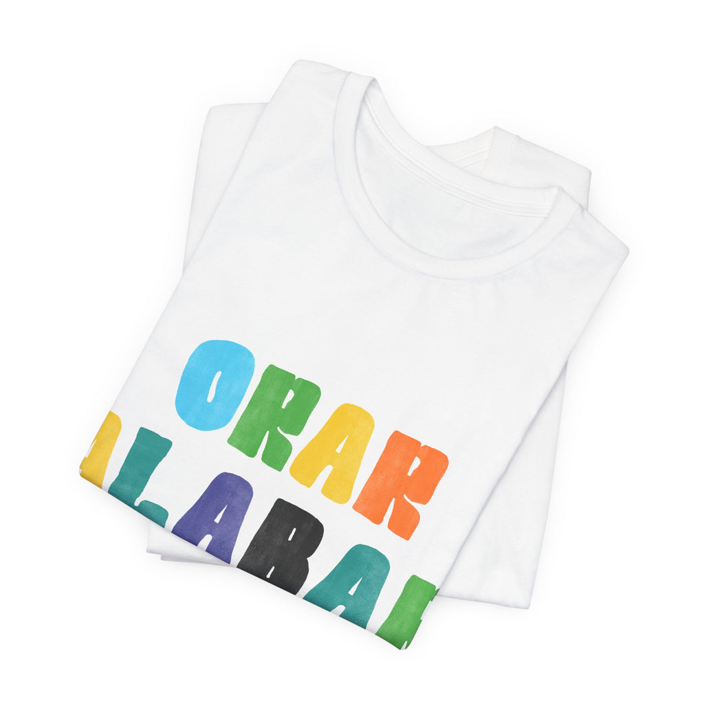 Men's Bilingual "Orar Alabar Repeat" T-Shirt – Camisa de hombres Bilingüe