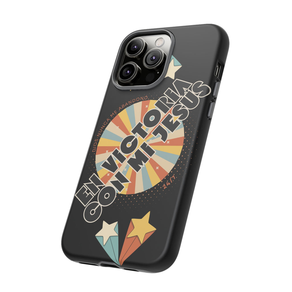 'En Victoria Con Jesús' Retro Protección de telefono