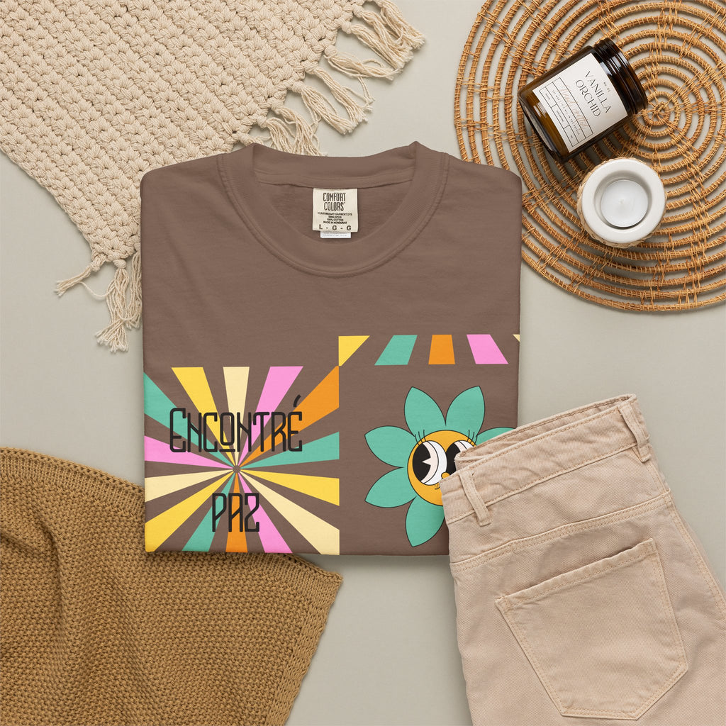 Woman's Spanish "Encontré paz en Jesús"- Camisa Retro Español