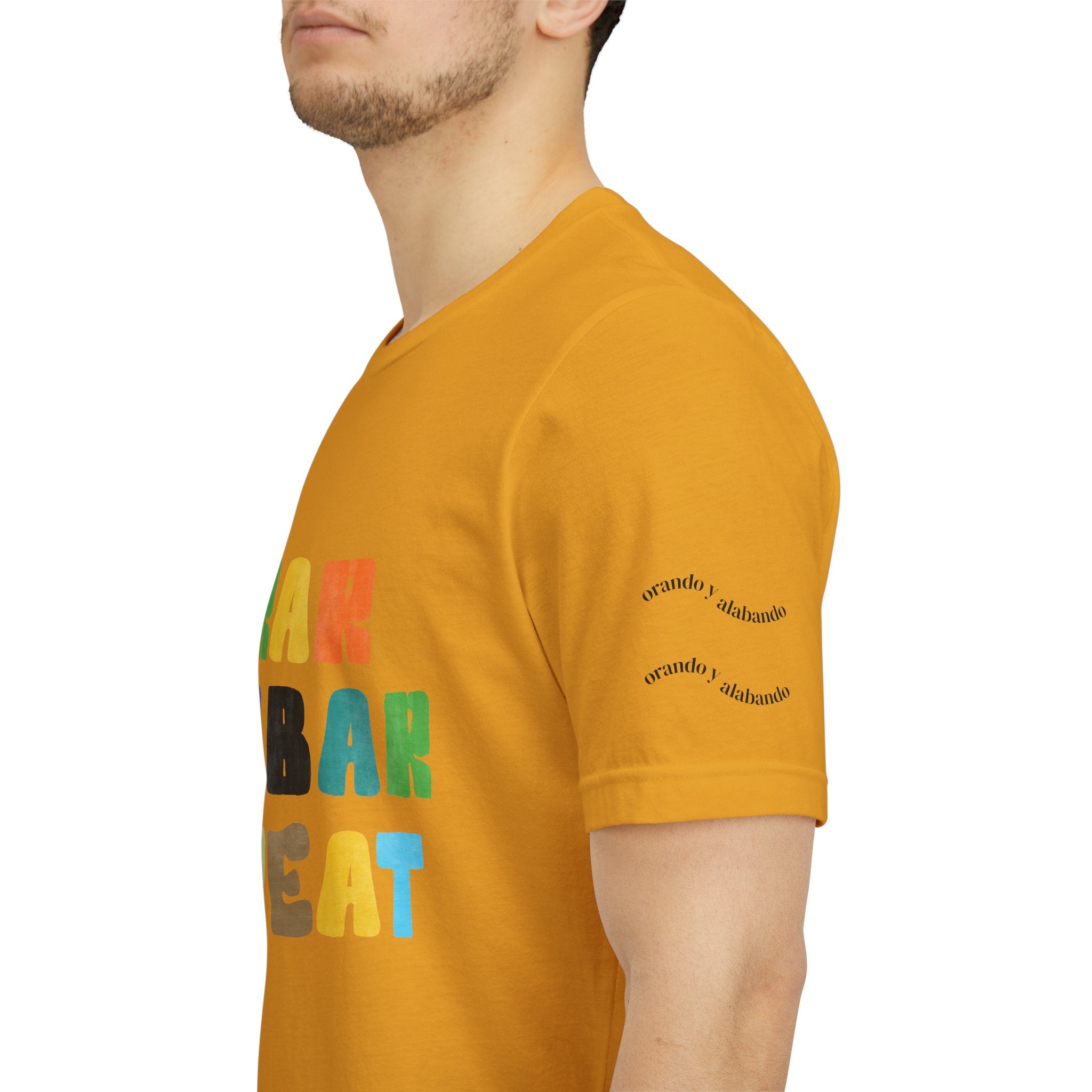 Men's Bilingual "Orar Alabar Repeat" T-Shirt – Camisa de hombres Bilingüe