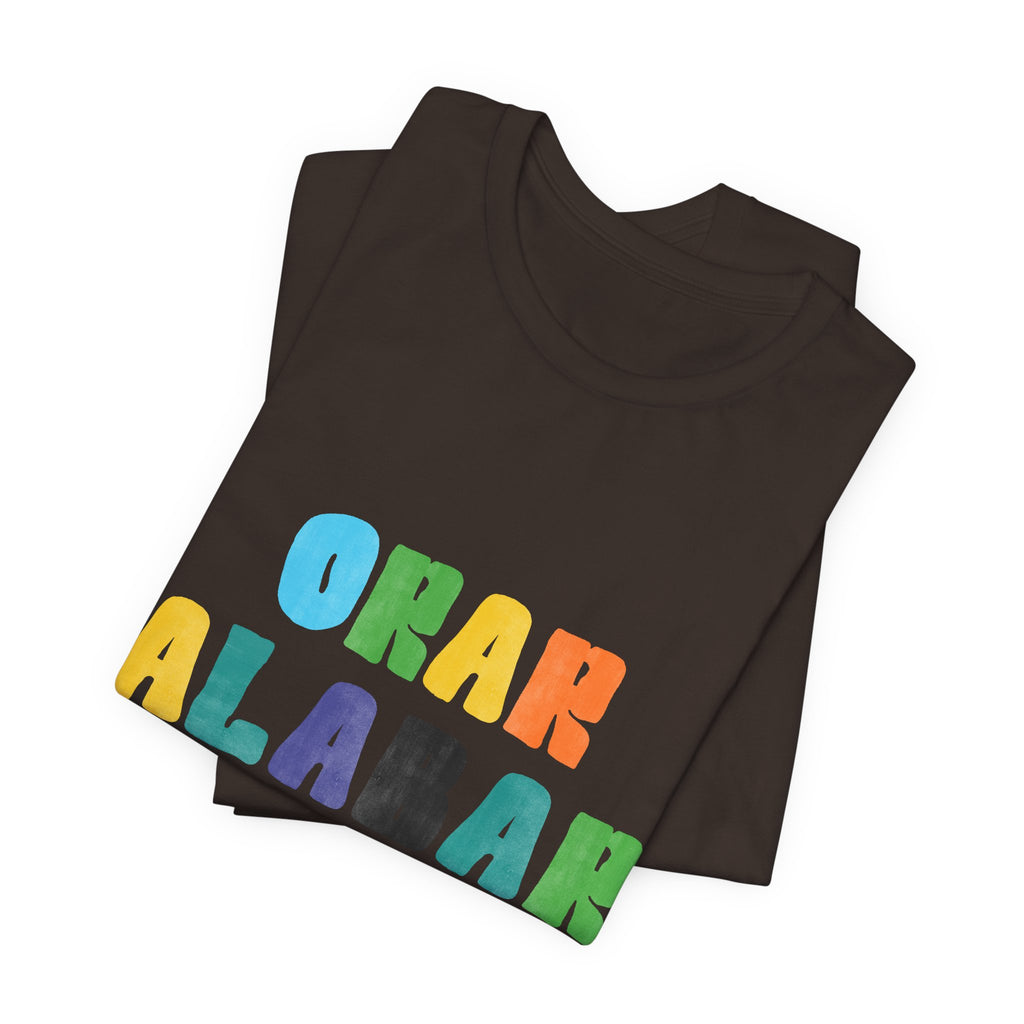 Men's Bilingual "Orar Alabar Repeat" T-Shirt – Camisa de hombres Bilingüe