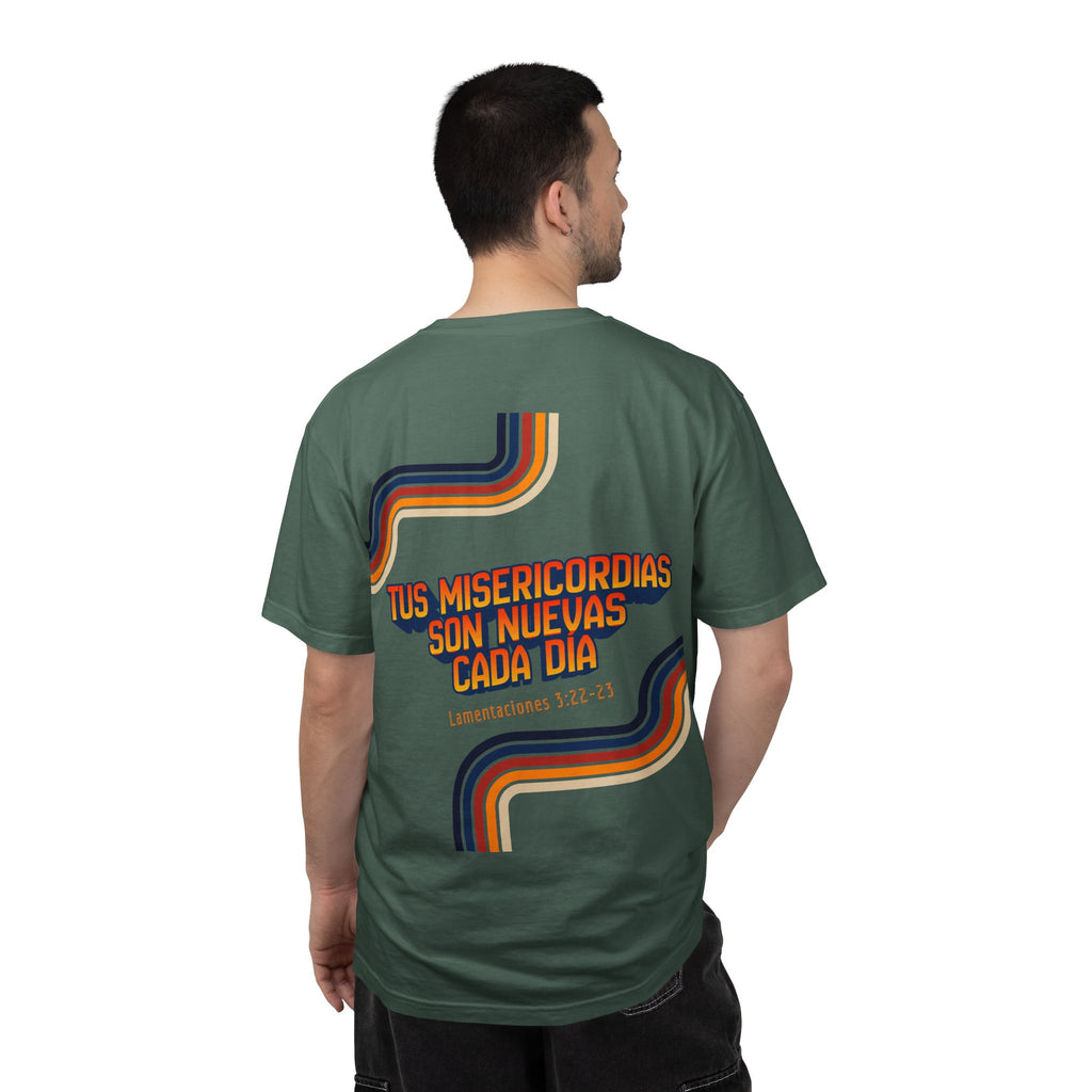 Hombres-Misericordia de Dios Sal 63:3/Lam 3:22-23— Diseño 'retro' cristiano para hombres
