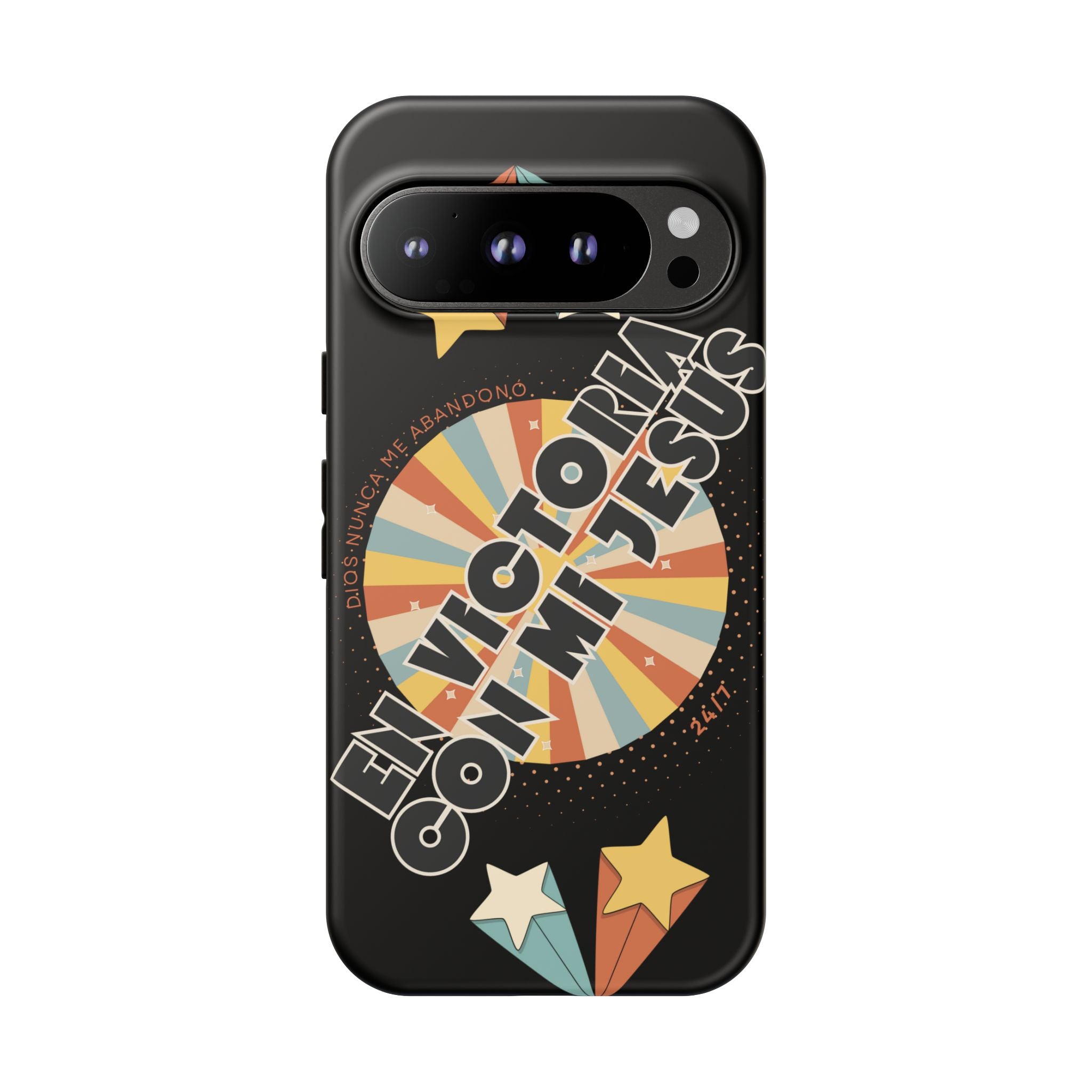 'En Victoria Con Jesús' Retro Protección de telefono