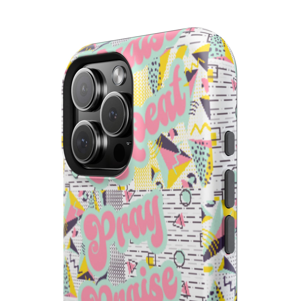Retro Pray Praise Repeat Women's  Phone Case- Impact-Resistant Cases