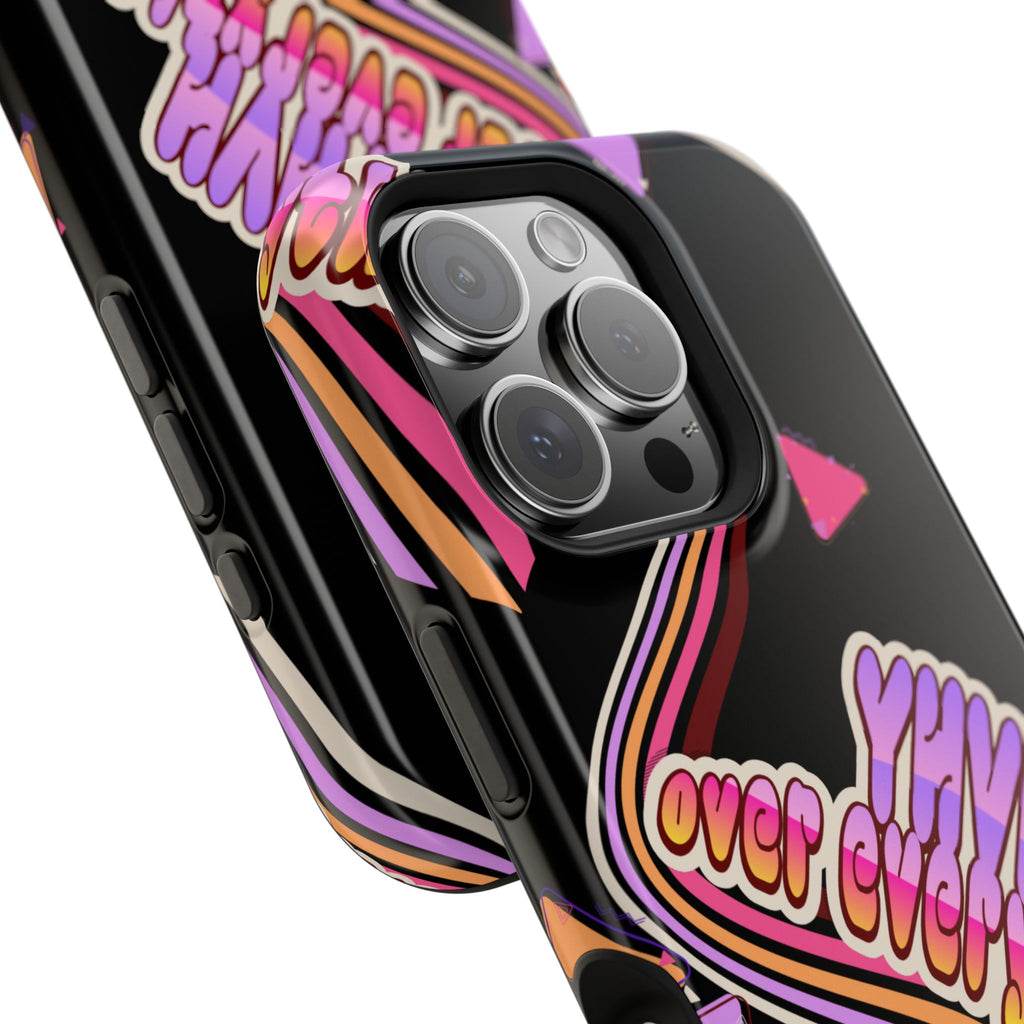 Retro 'YHVH over everything' Magnetic Phone Case — Impact-Resistant Protective Cover