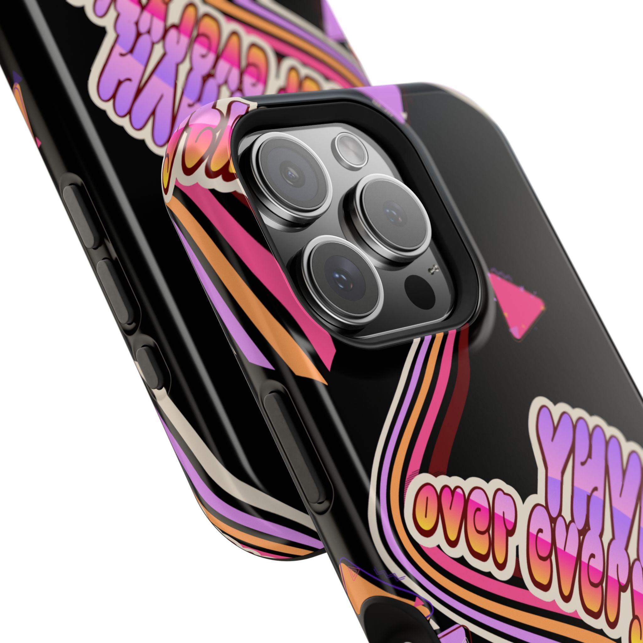 Retro 'YHVH over everything' Magnetic Phone Case — Impact-Resistant Protective Cover