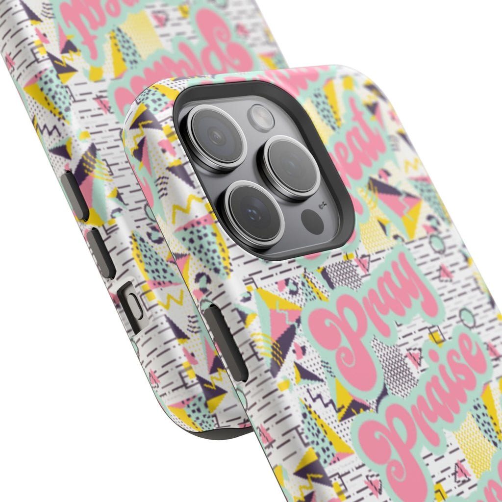 Retro Pray Praise Repeat Women's  Phone Case- Impact-Resistant Cases