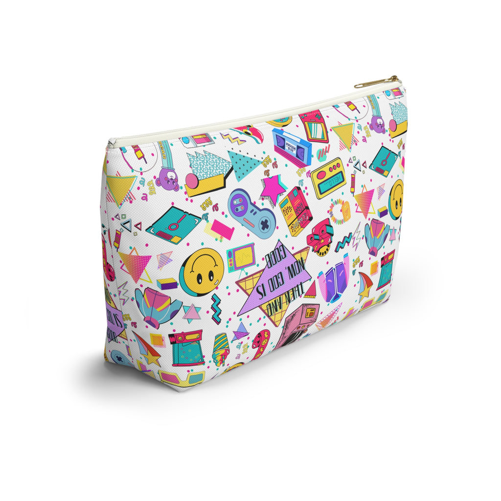 "Then and now God is good" Accessory Pouch — 80's & 90's nostalgia Graphic Bag