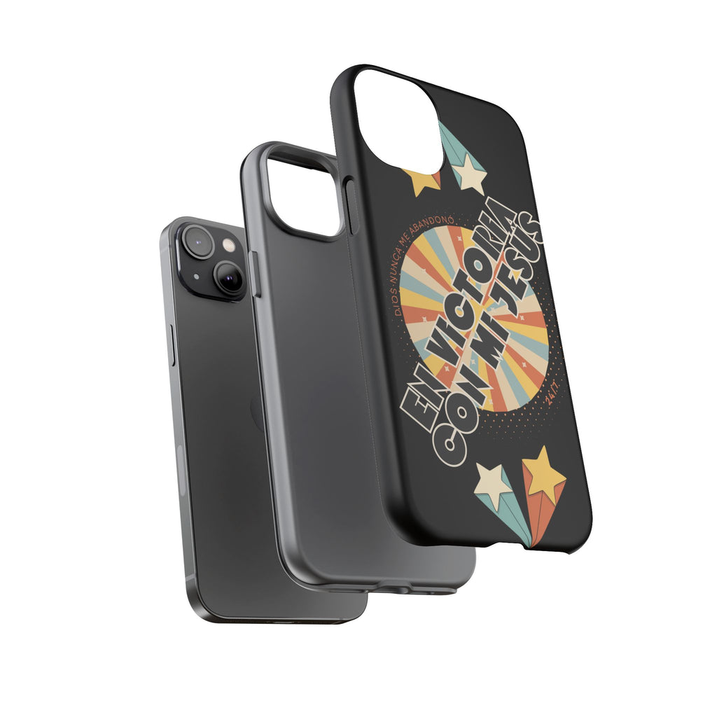 'En Victoria Con Jesús' Retro Protección de telefono