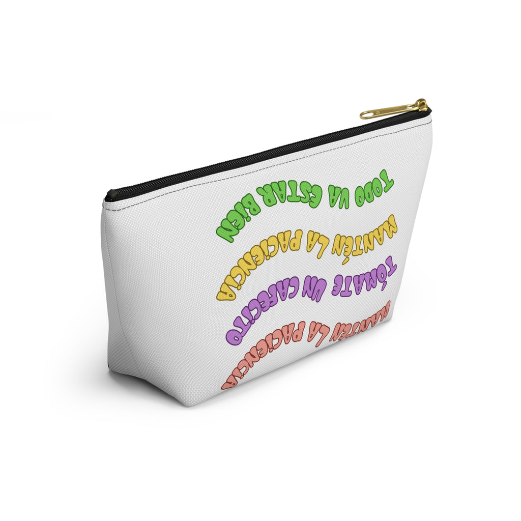 Accessory Pouch — Spanish Message “Mantén la Paciencia...”