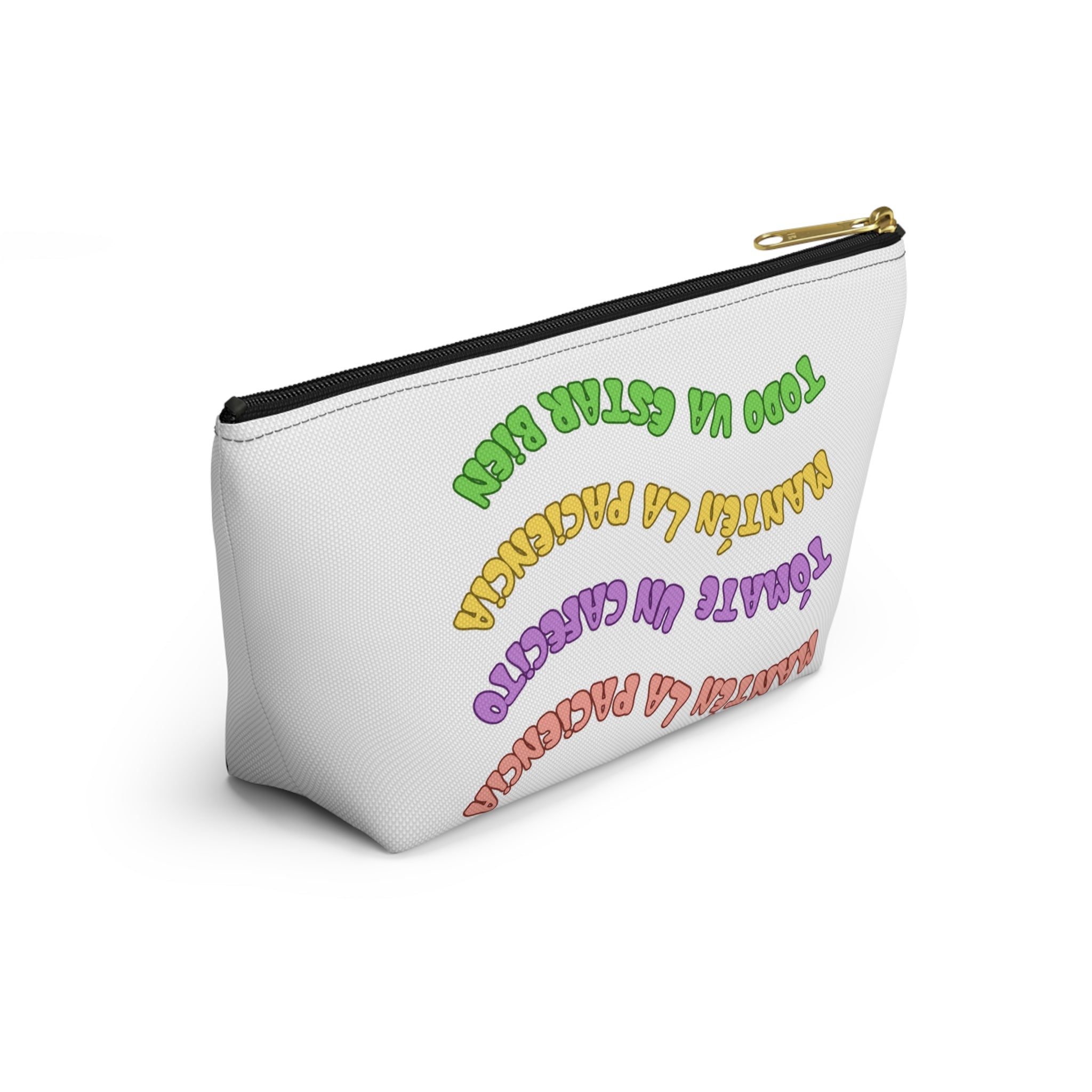 Accessory Pouch — Spanish Message “Mantén la Paciencia...”