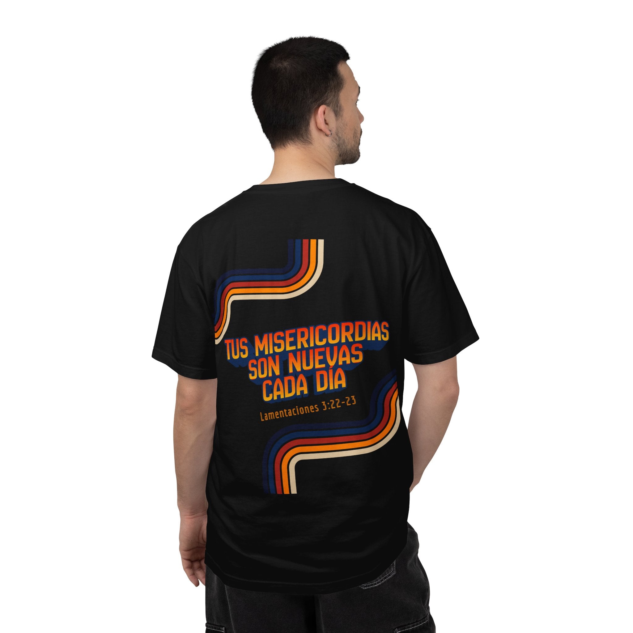 Hombres-Misericordia de Dios Sal 63:3/Lam 3:22-23— Diseño 'retro' cristiano para hombres