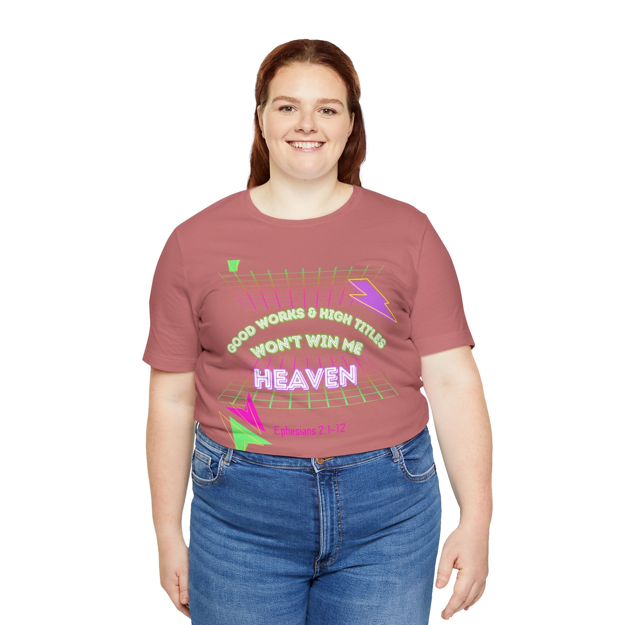 Woman's "Good works" Retro Tee— Ephesians 2:1-12 Retro Christian T-Shirt