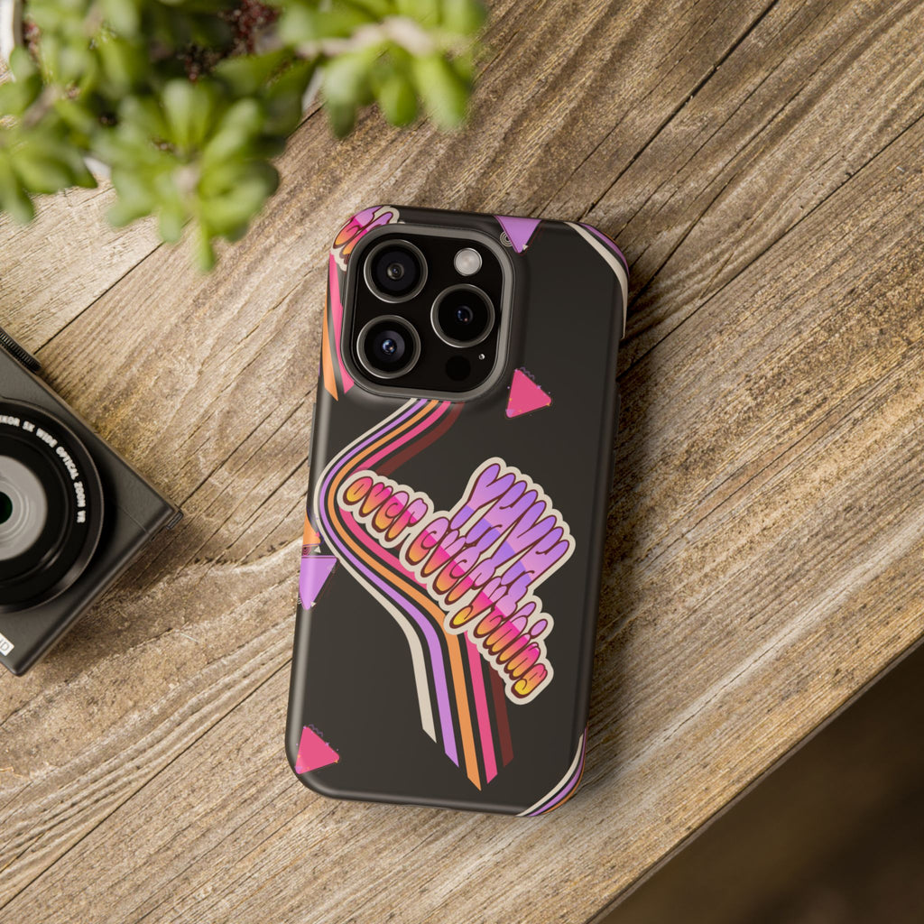 Retro 'YHVH over everything' Magnetic Phone Case — Impact-Resistant Protective Cover