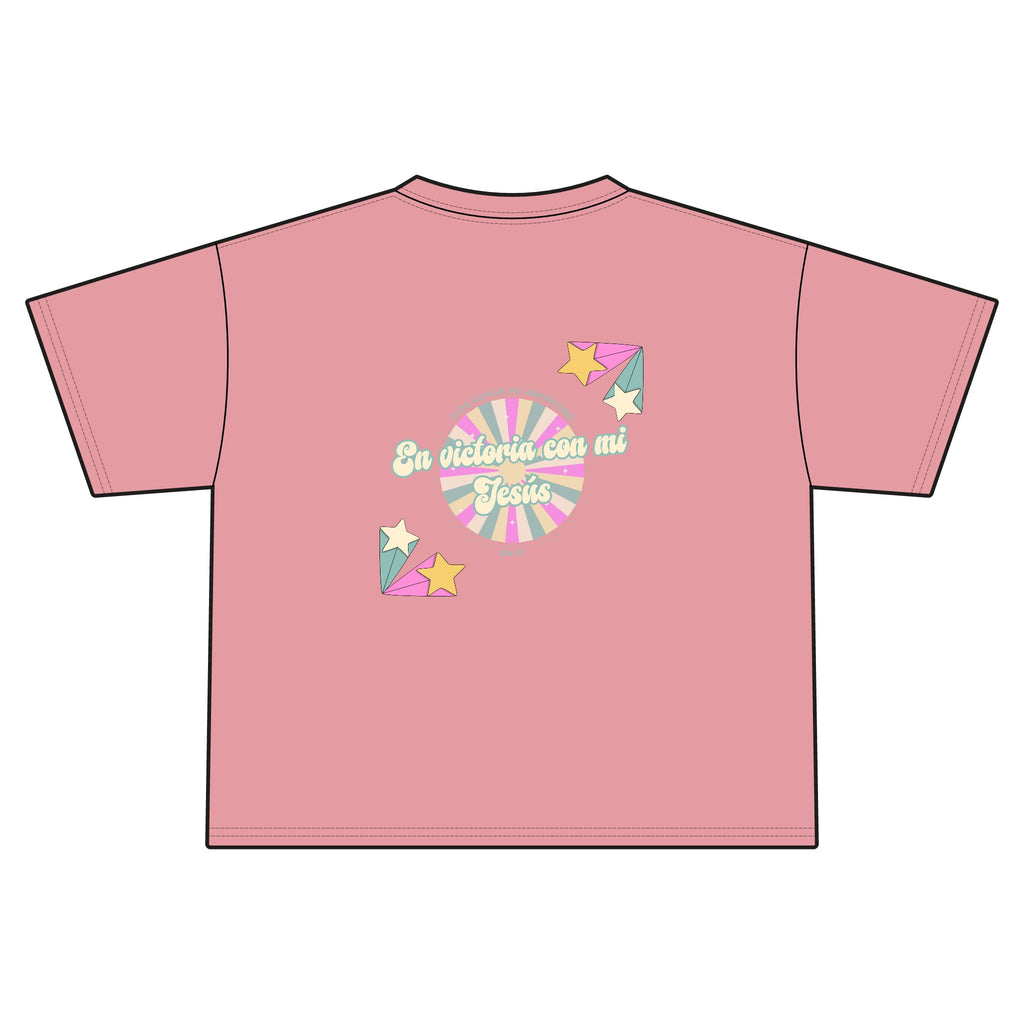 'En victoria con mi Jesús' Camisa de Mujeres- Jersey Boxy Tee