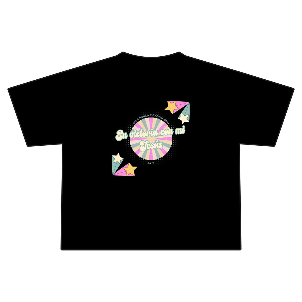 'En victoria con mi Jesús' Camisa de Mujeres- Jersey Boxy Tee