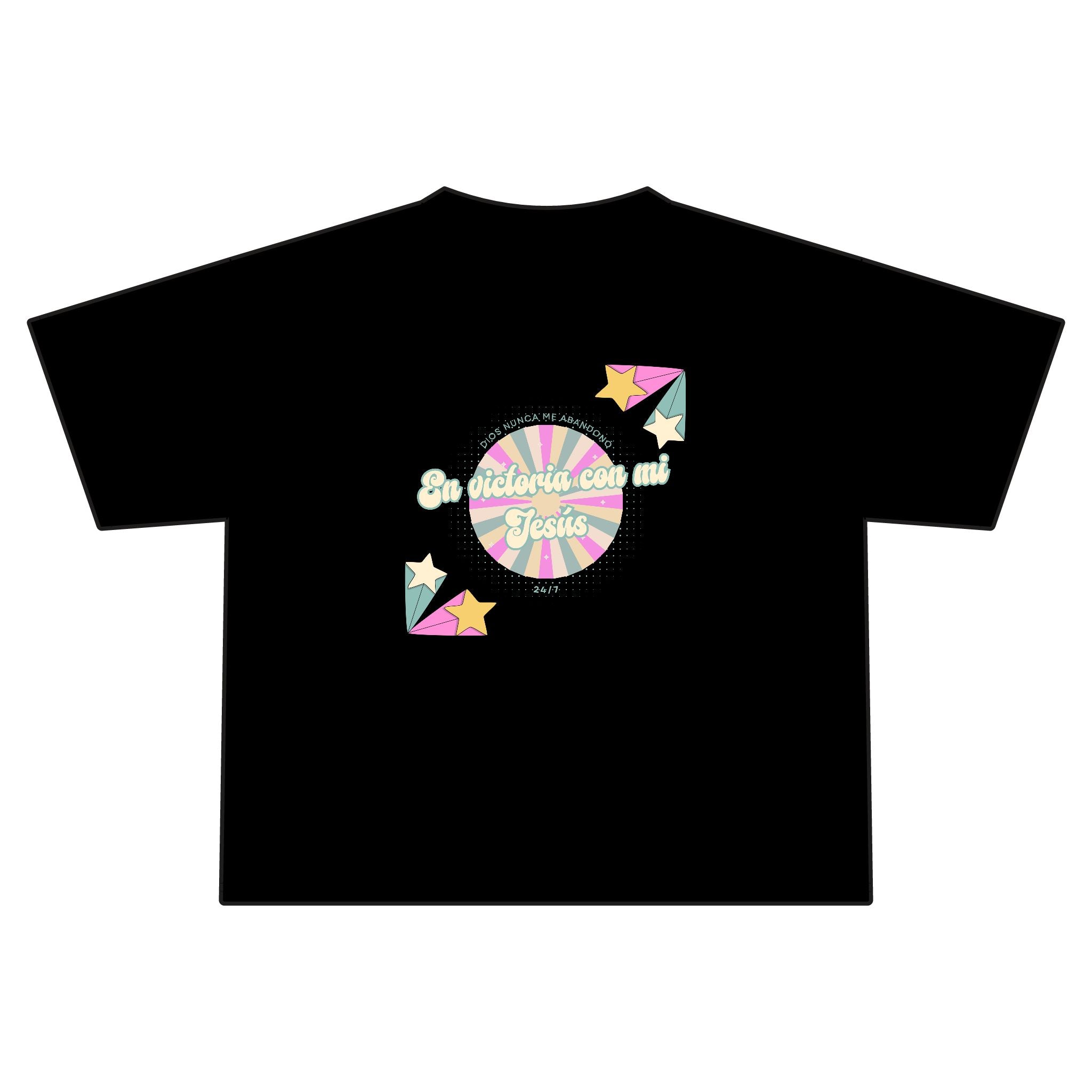 'En victoria con mi Jesús' Camisa de Mujeres- Jersey Boxy Tee