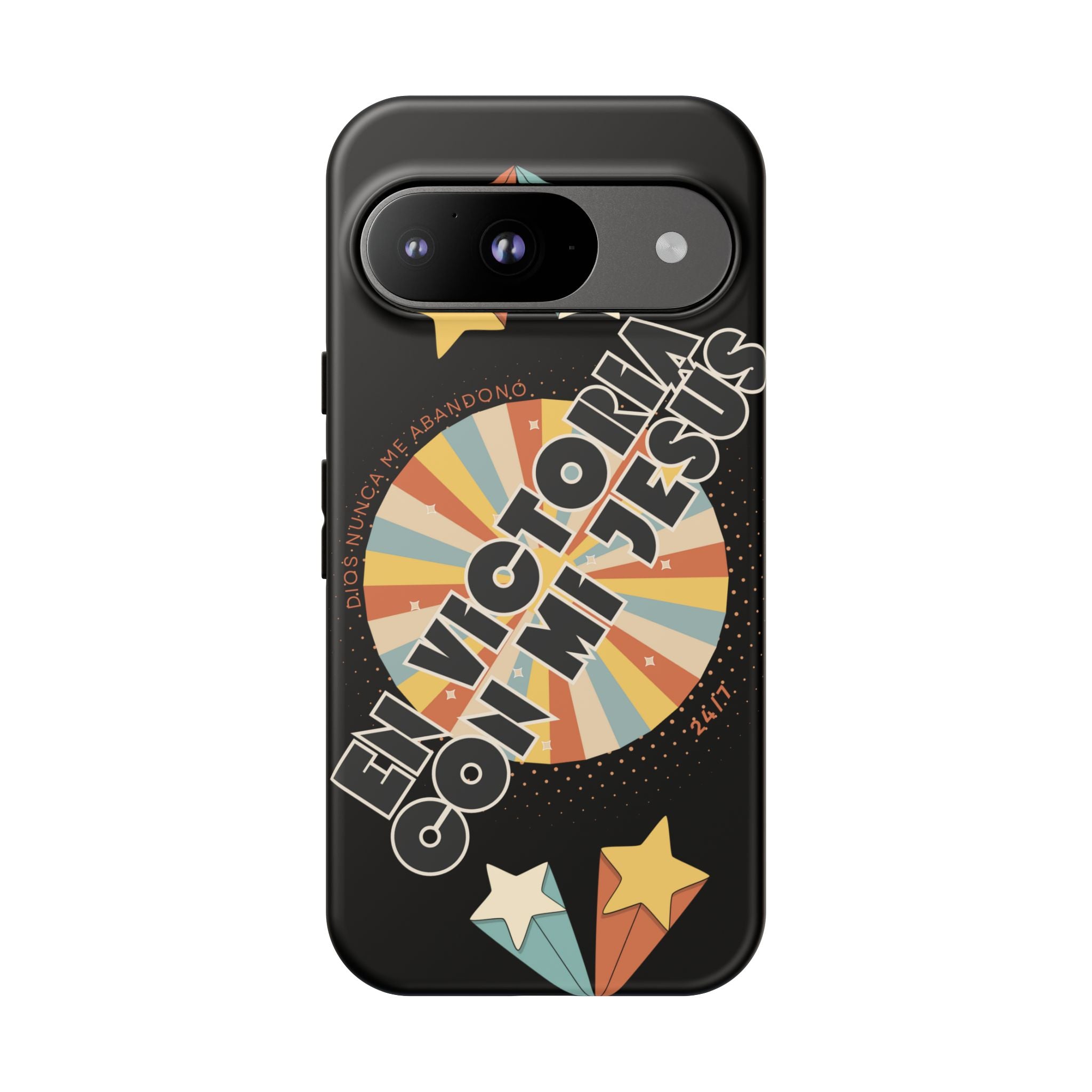 'En Victoria Con Jesús' Retro Protección de telefono