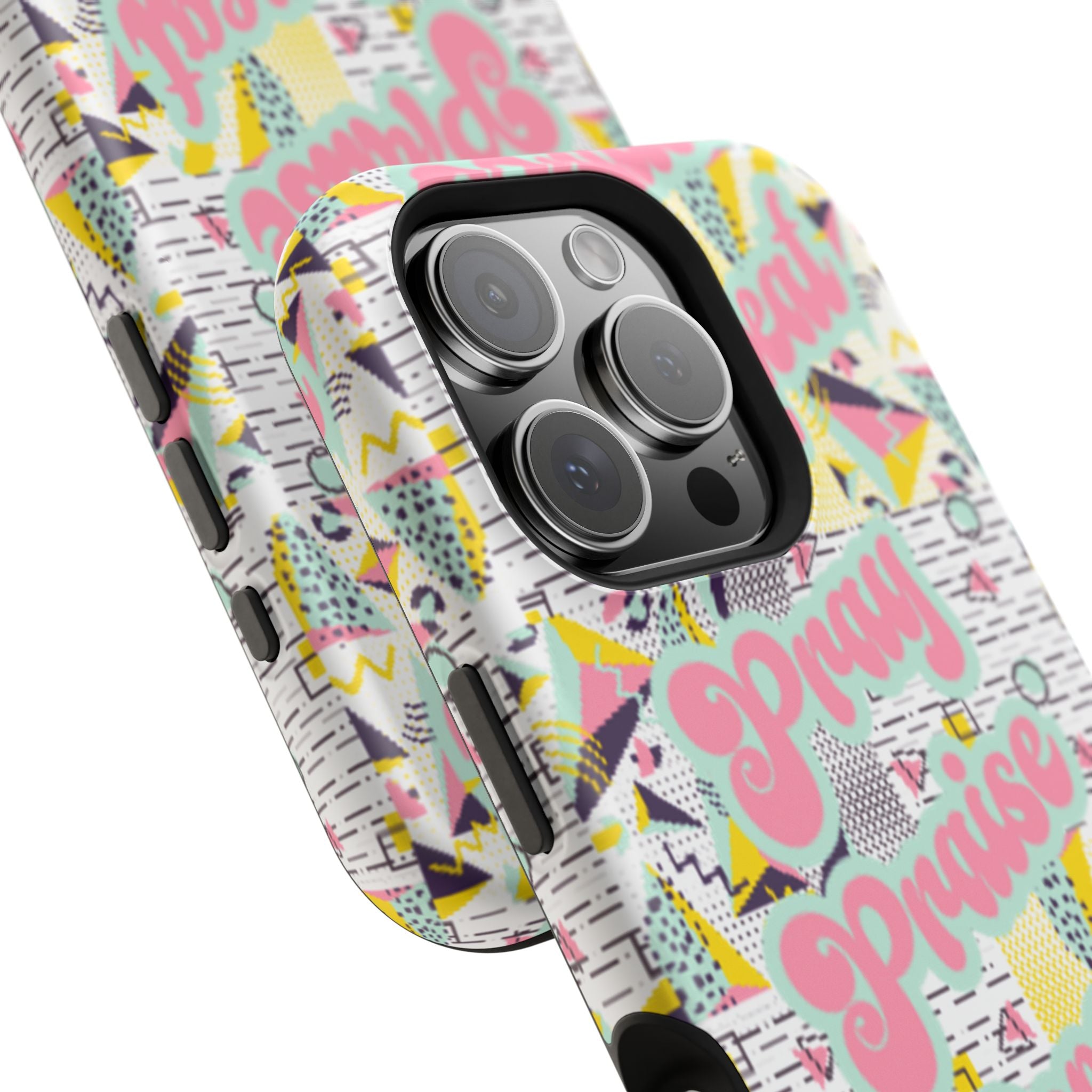 Retro Pray Praise Repeat Women's  Phone Case- Impact-Resistant Cases