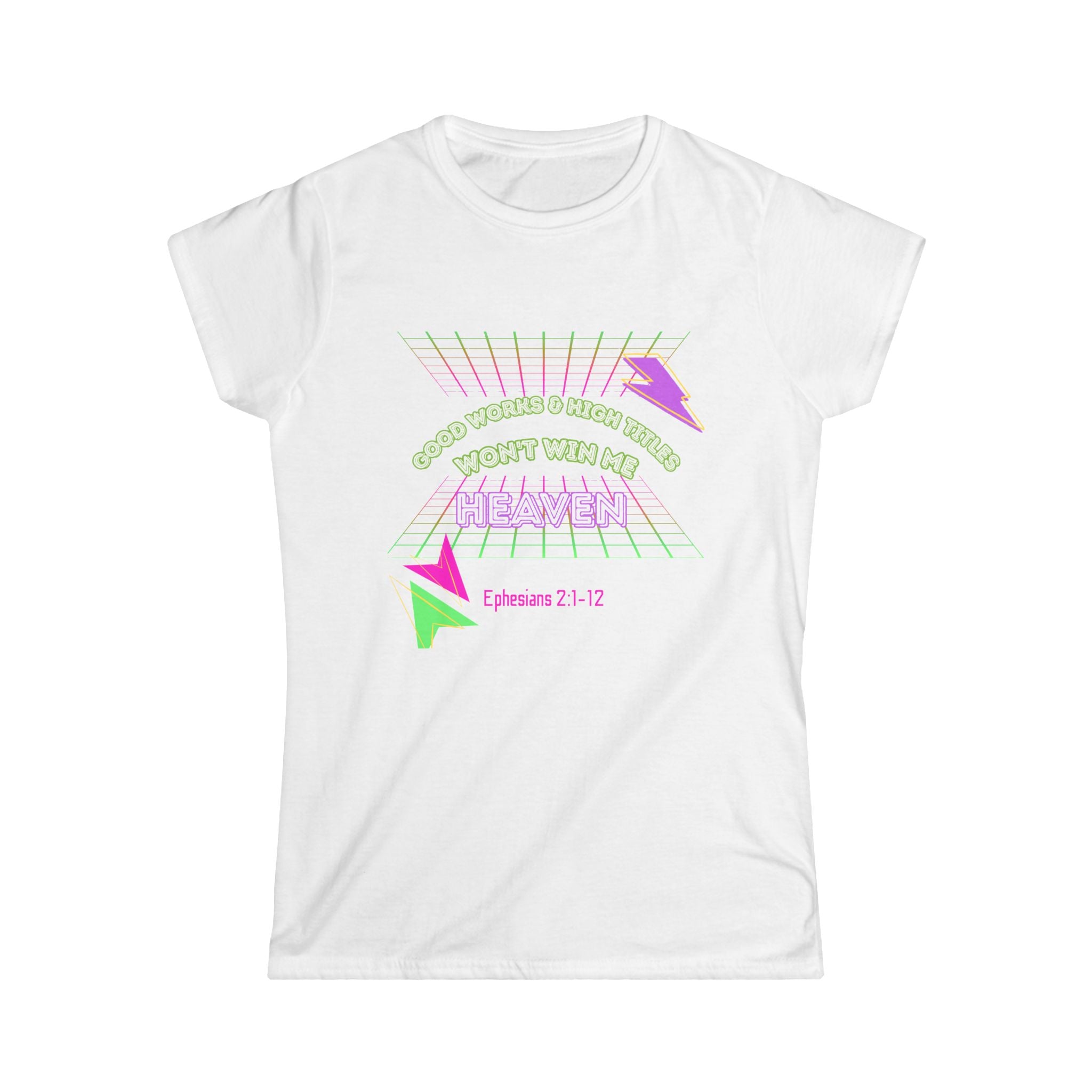 Woman's "Good works" Retro Tee— Ephesians 2:1-12 Retro Christian T-Shirt