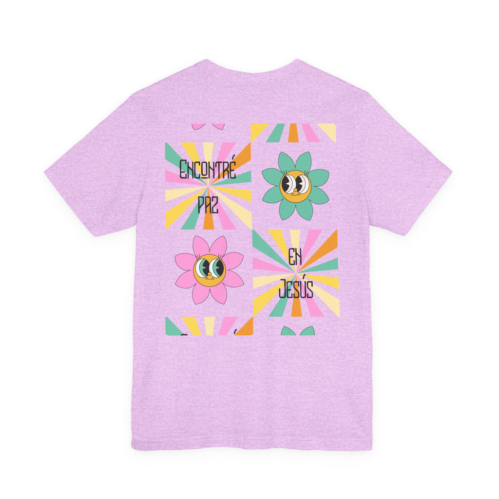 Woman's Spanish "Encontré paz en Jesús"- Camisa Retro Español