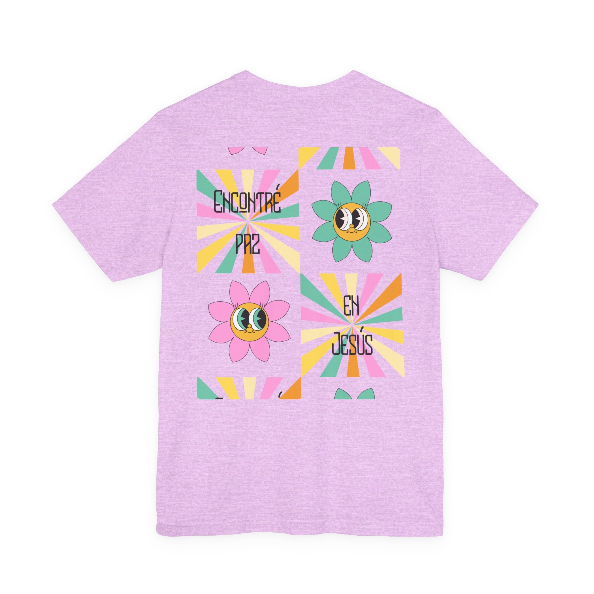 Woman's Spanish "Encontré paz en Jesús"- Camisa Retro Español